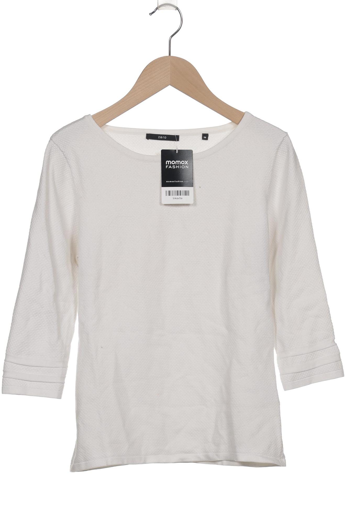 

Zero Damen Langarmshirt, weiß, Gr. 38