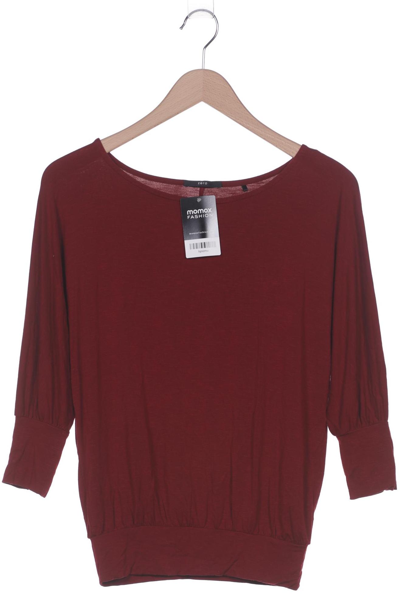 

Zero Damen Langarmshirt, bordeaux, Gr. 34