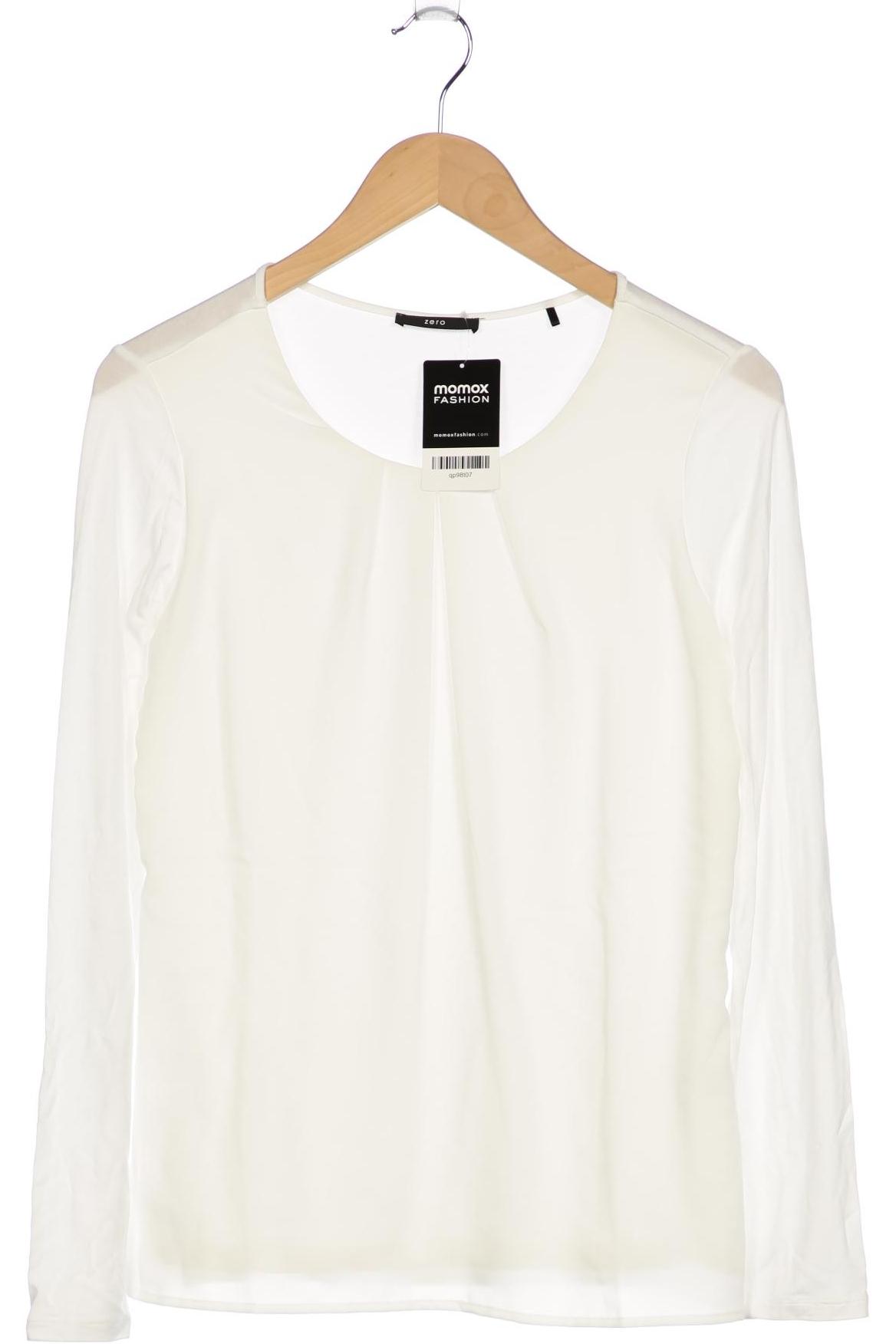 

Zero Damen Langarmshirt, weiß, Gr. 38