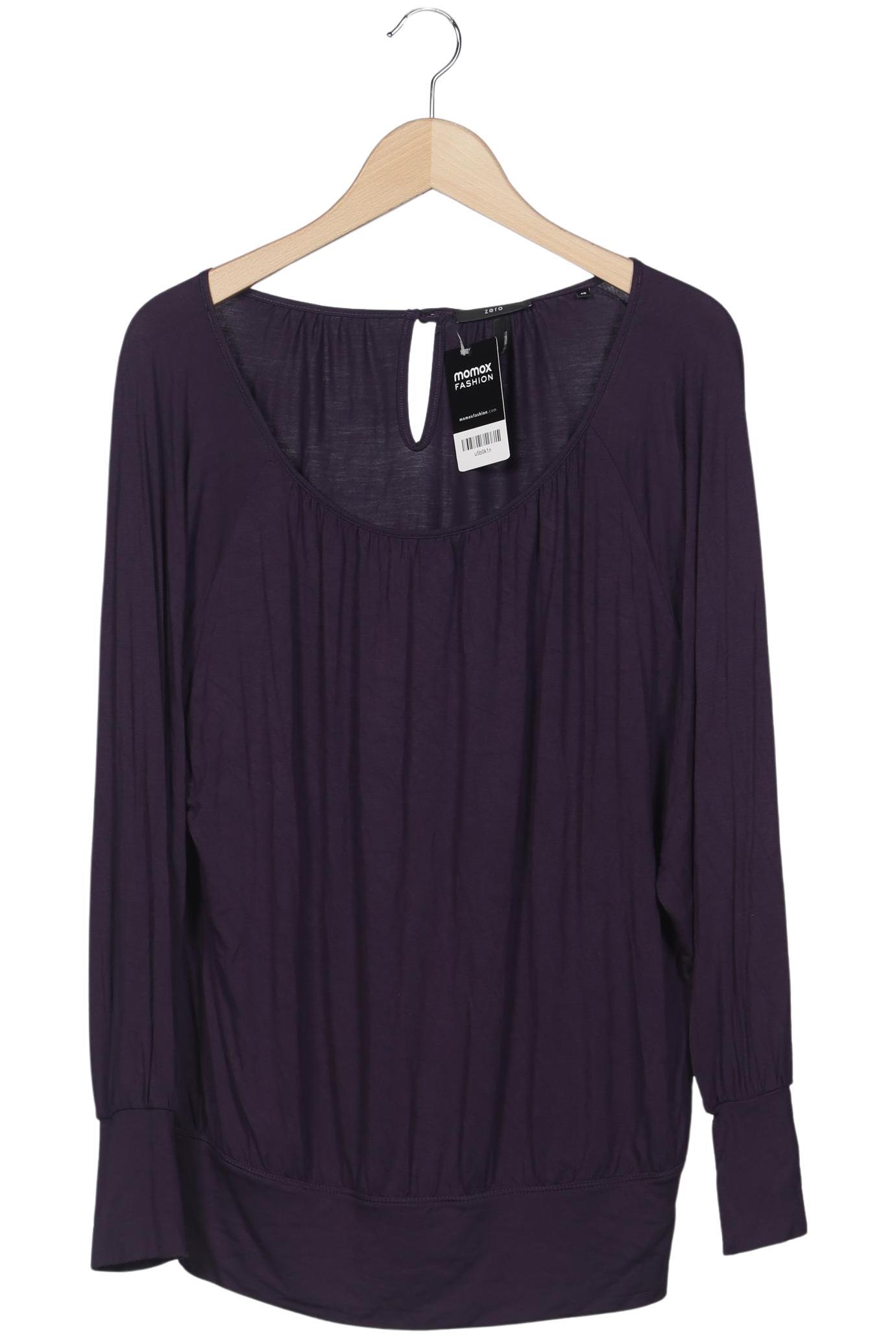 

Zero Damen Langarmshirt, flieder, Gr. 40