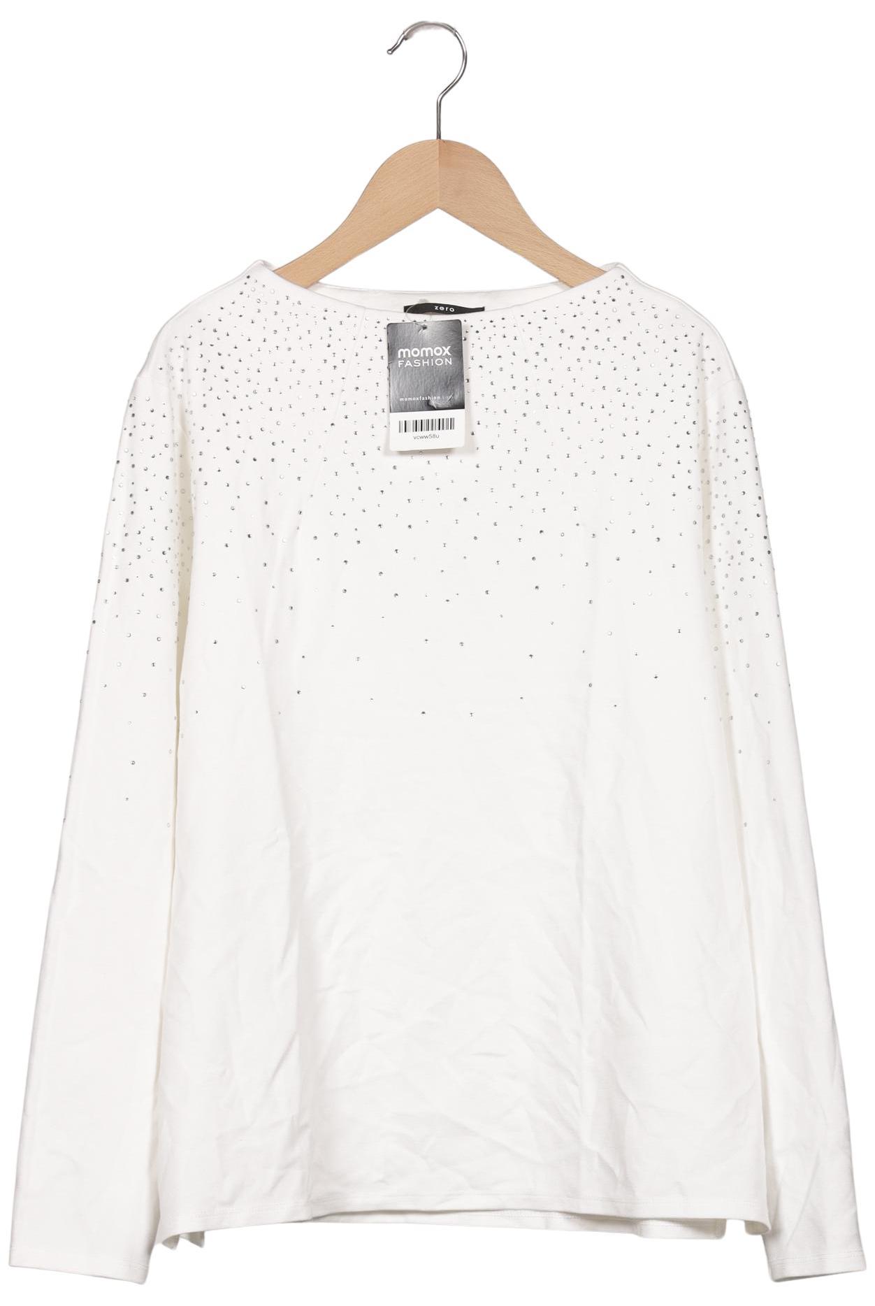 

Zero Damen Langarmshirt, weiß, Gr. 44