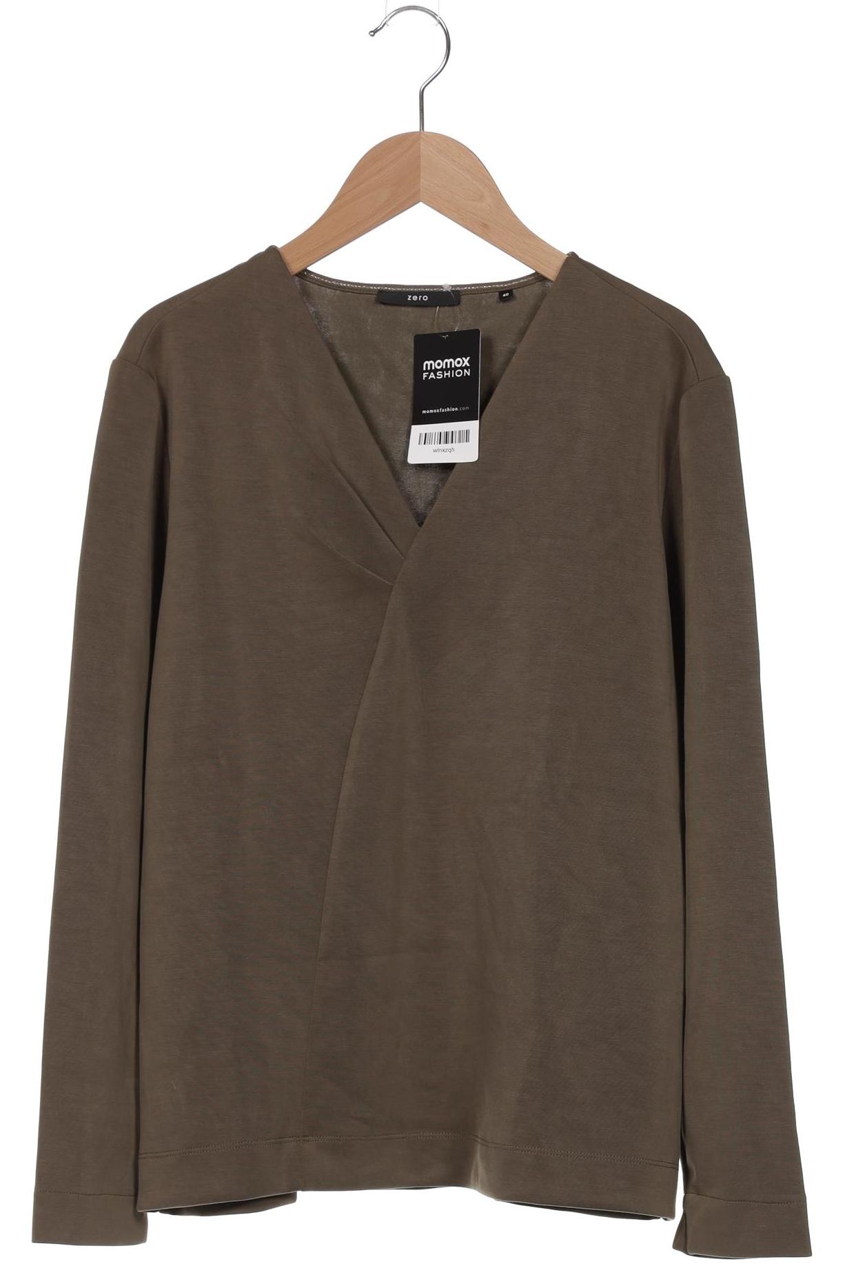 

Zero Damen Langarmshirt, grün, Gr. 40
