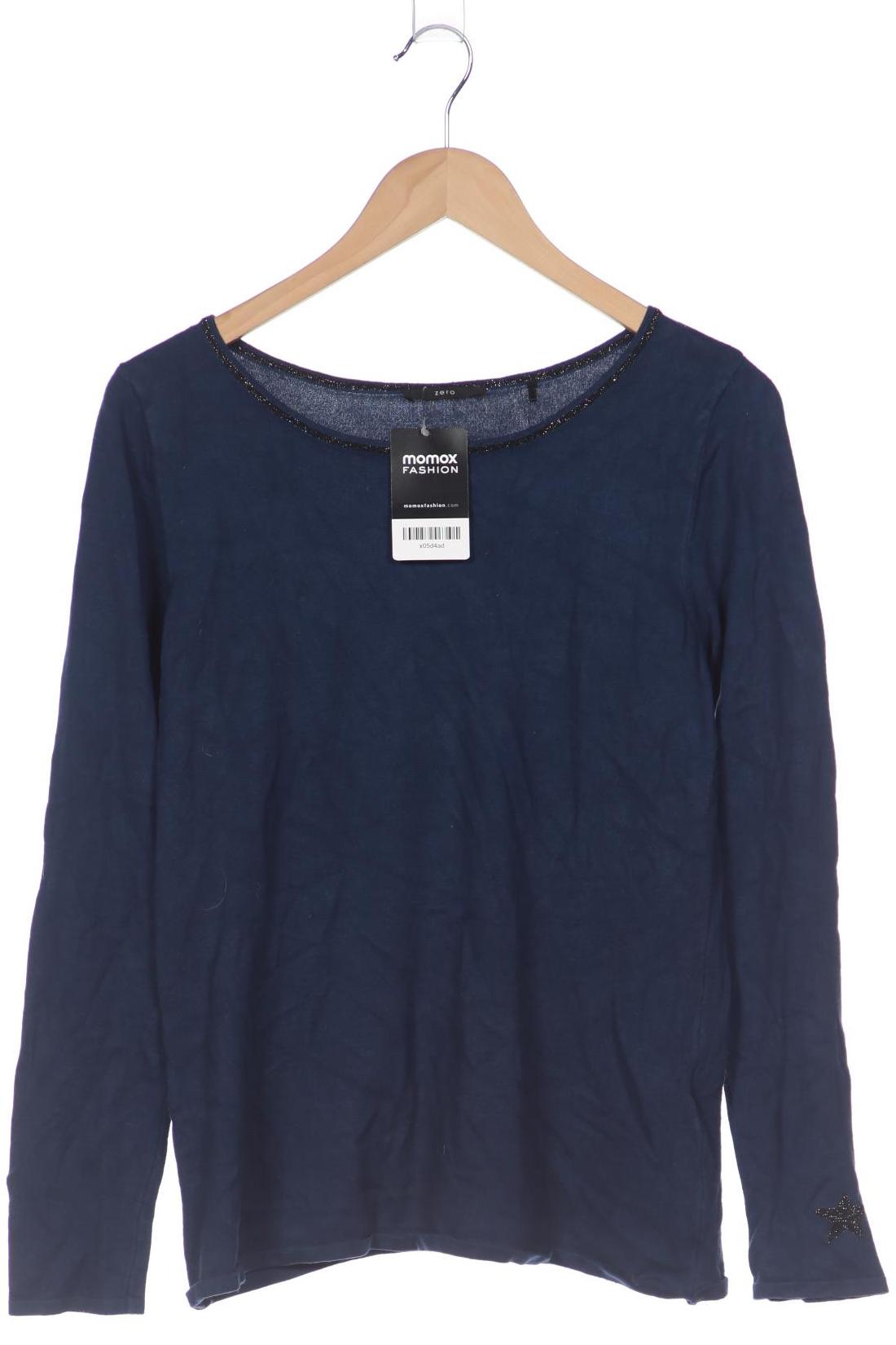 

Zero Damen Langarmshirt, marineblau, Gr. 40
