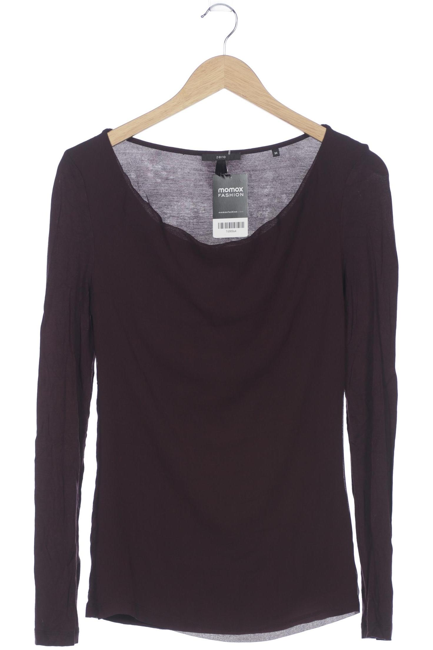 

Zero Damen Langarmshirt, bordeaux, Gr. 34