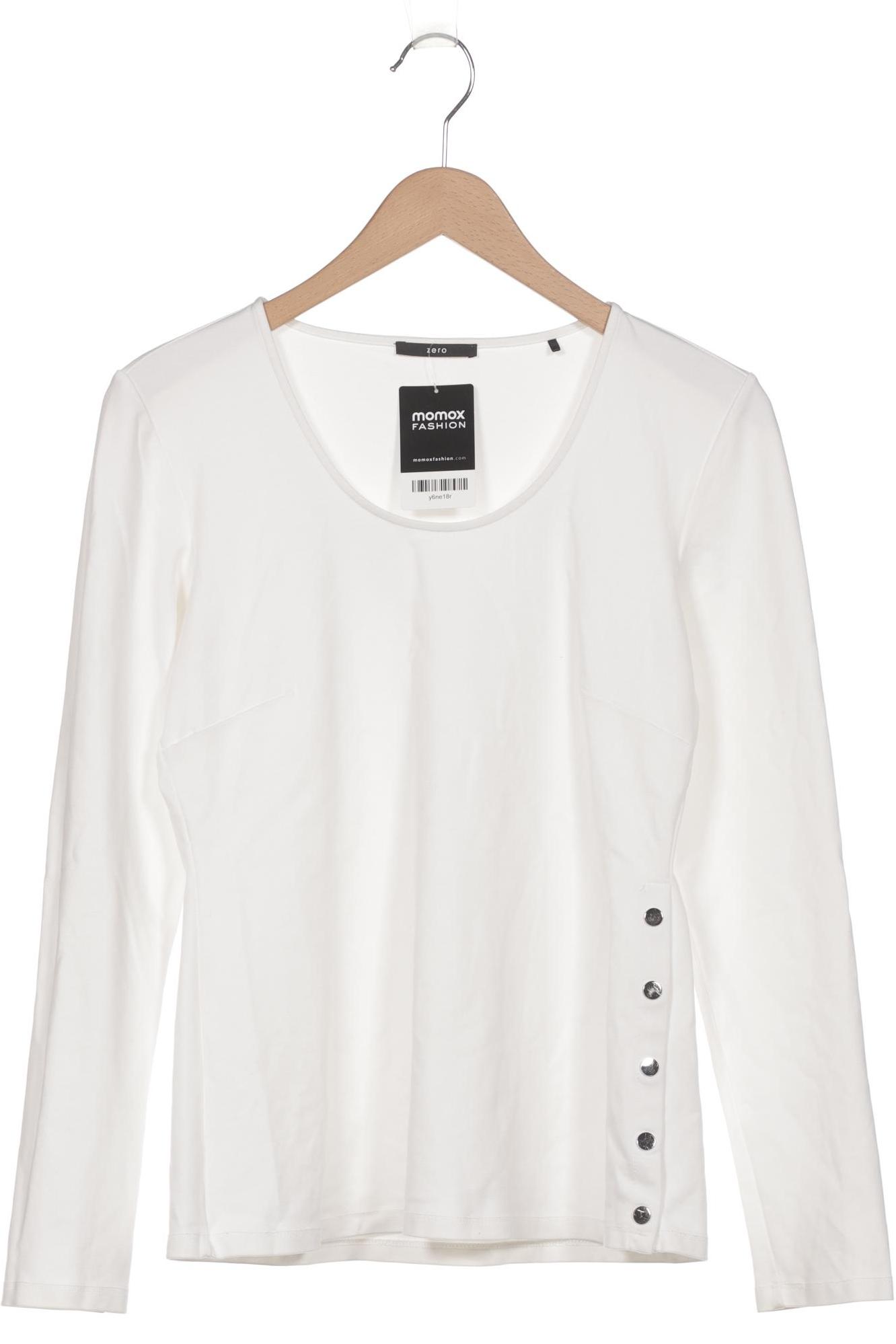 

Zero Damen Langarmshirt, weiß, Gr. 40