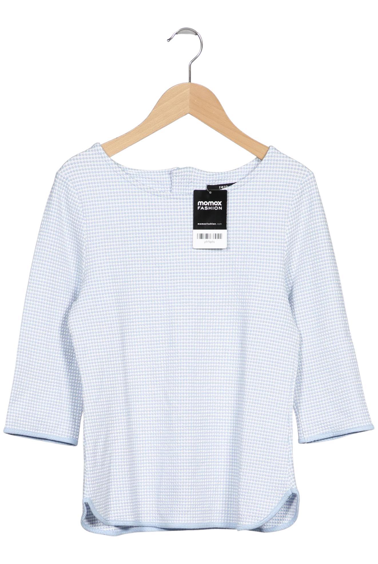 

Zero Damen Langarmshirt, hellblau, Gr. 36