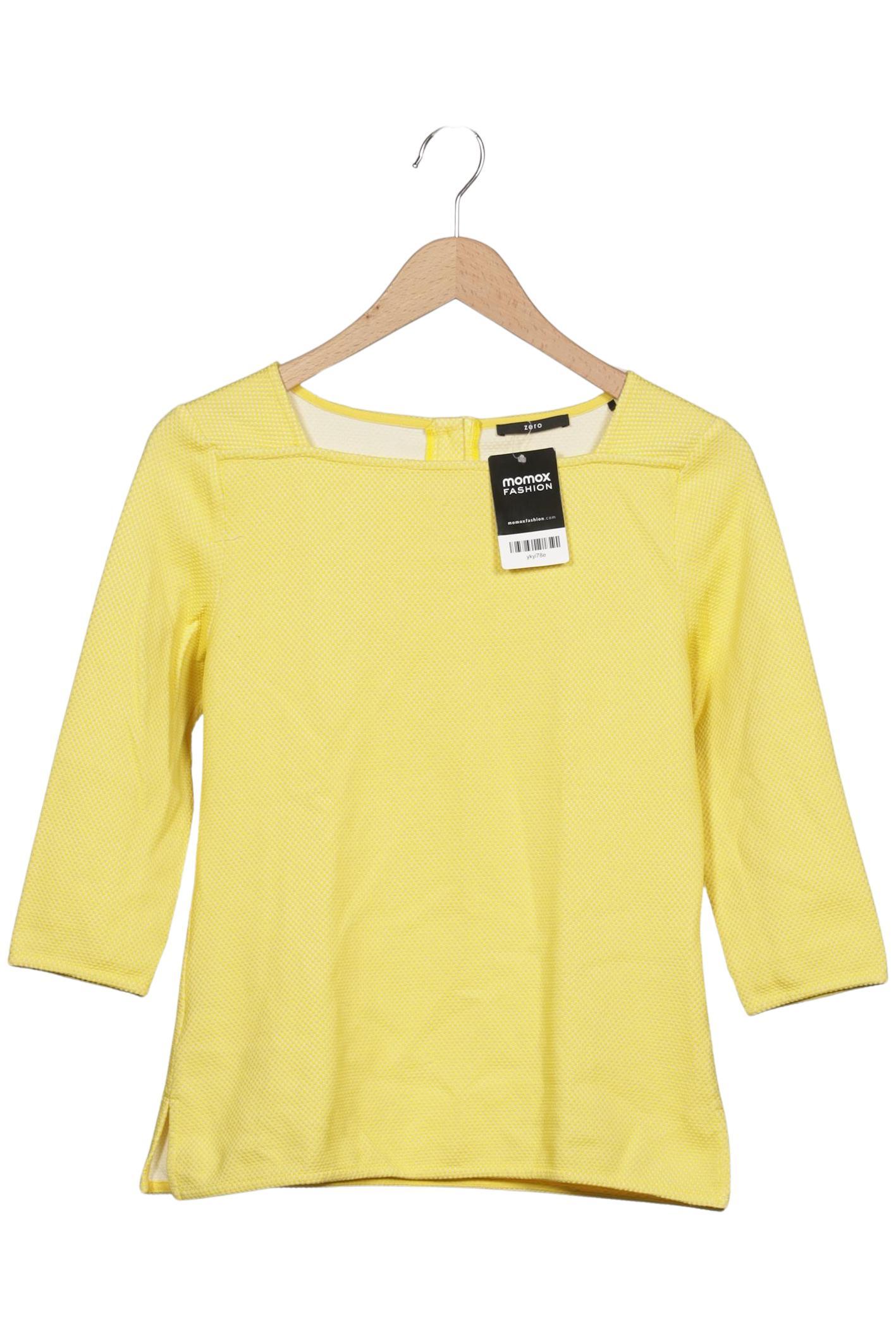 

Zero Damen Langarmshirt, gelb, Gr. 36