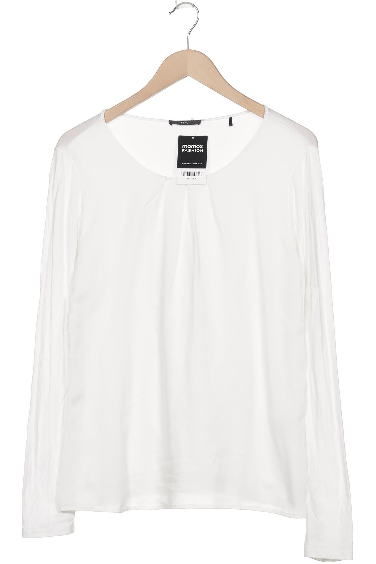 

Zero Damen Langarmshirt, weiß, Gr. 40