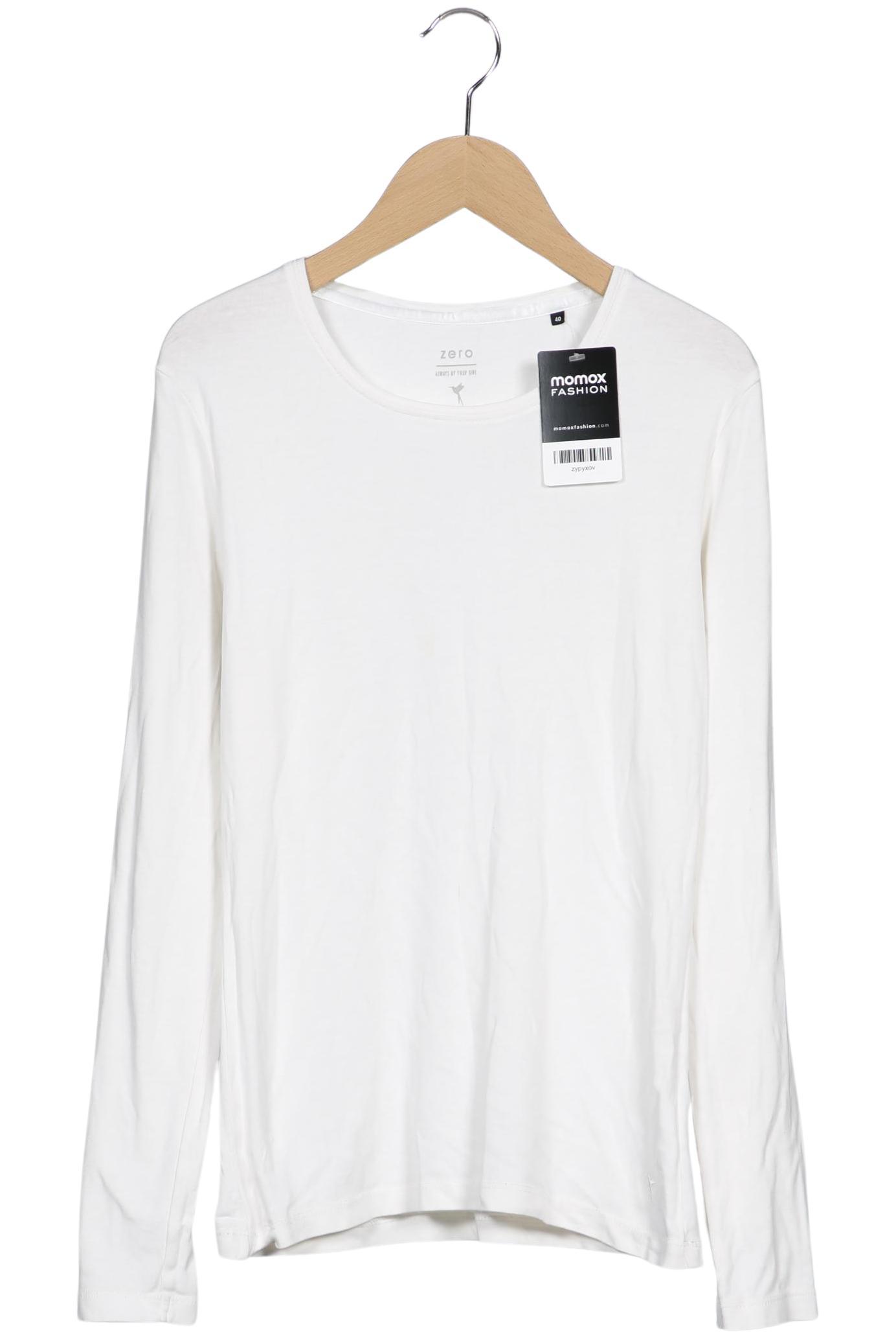 

Zero Damen Langarmshirt, weiß, Gr. 40