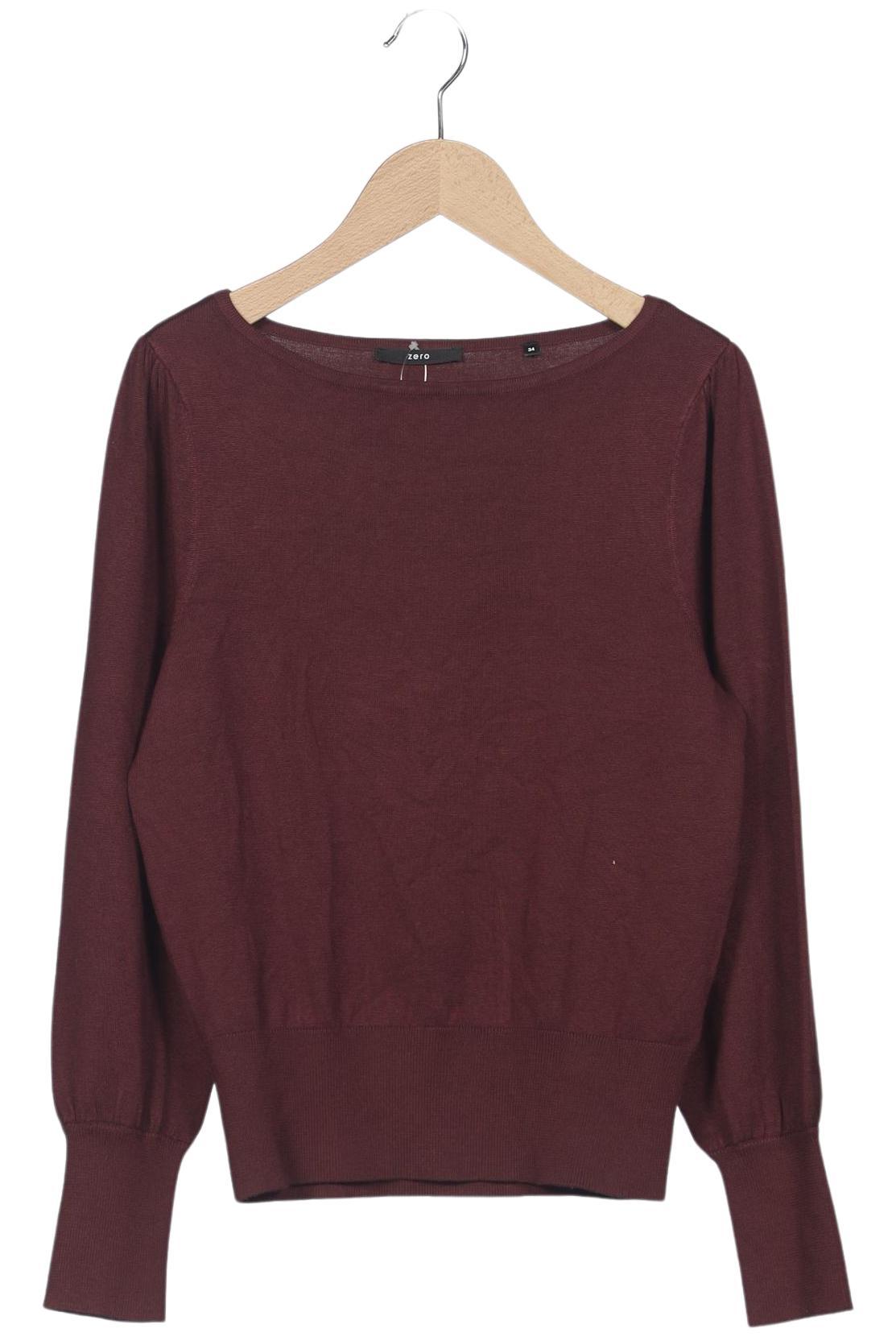 

Zero Damen Pullover, bordeaux, Gr. 34