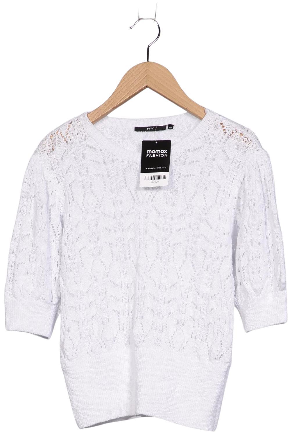

Zero Damen Pullover, weiß, Gr. 34