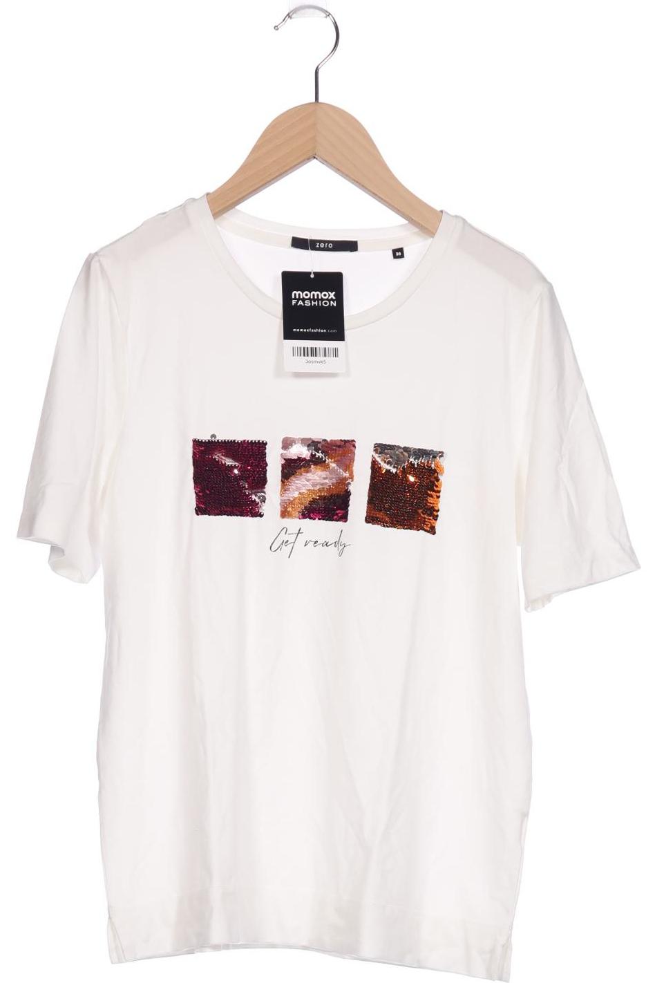 

Zero Damen T-Shirt, cremeweiß, Gr. 36