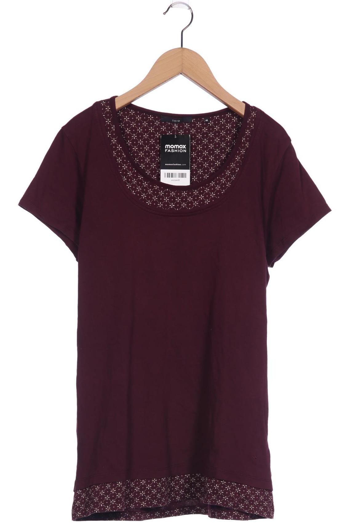 

Zero Damen T-Shirt, bordeaux, Gr. 40