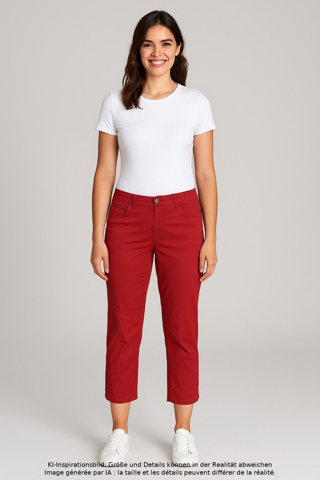

Zerres Damen Jeans, rot, Gr. 44