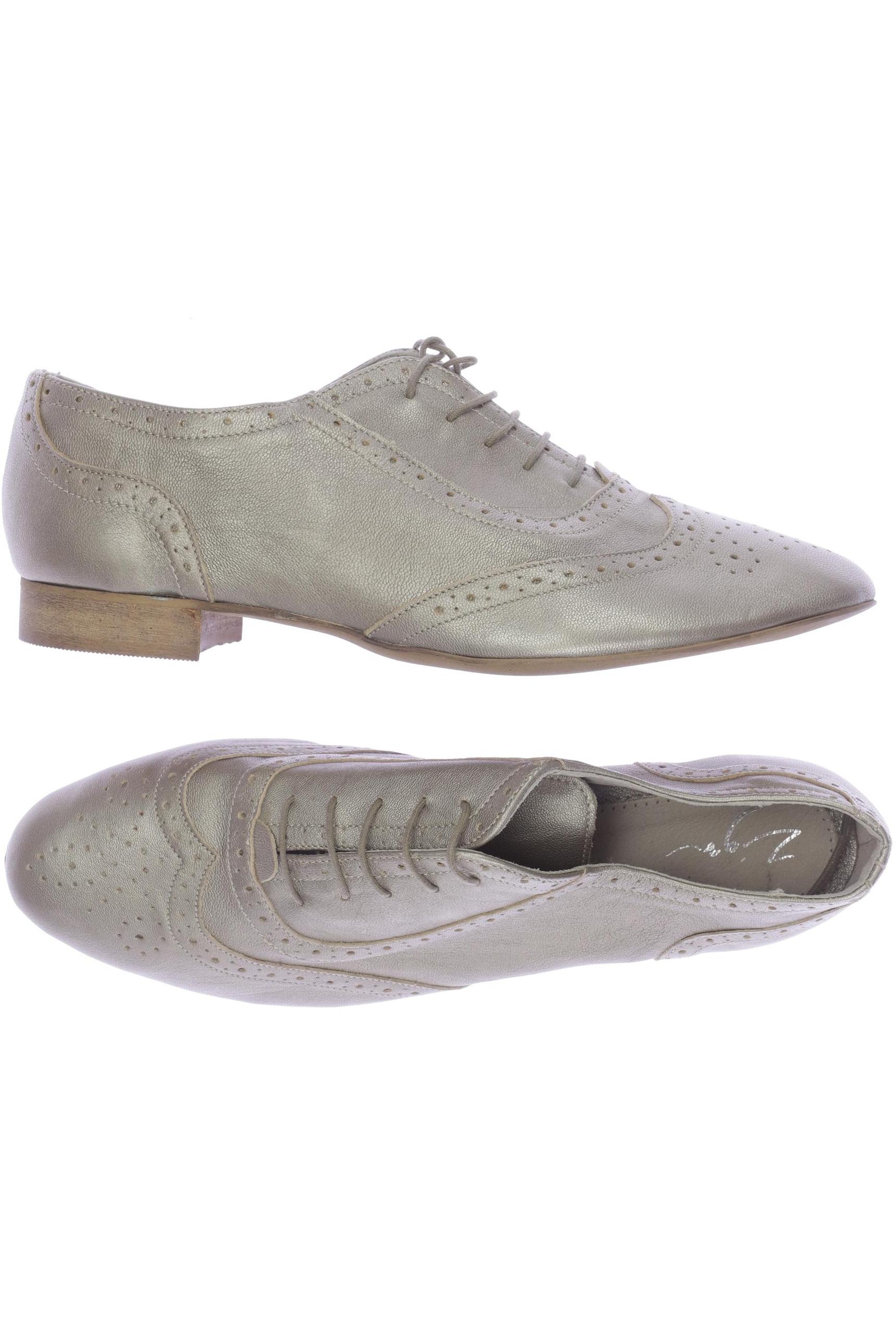 

Zign Damen Halbschuh, gold, Gr. 42