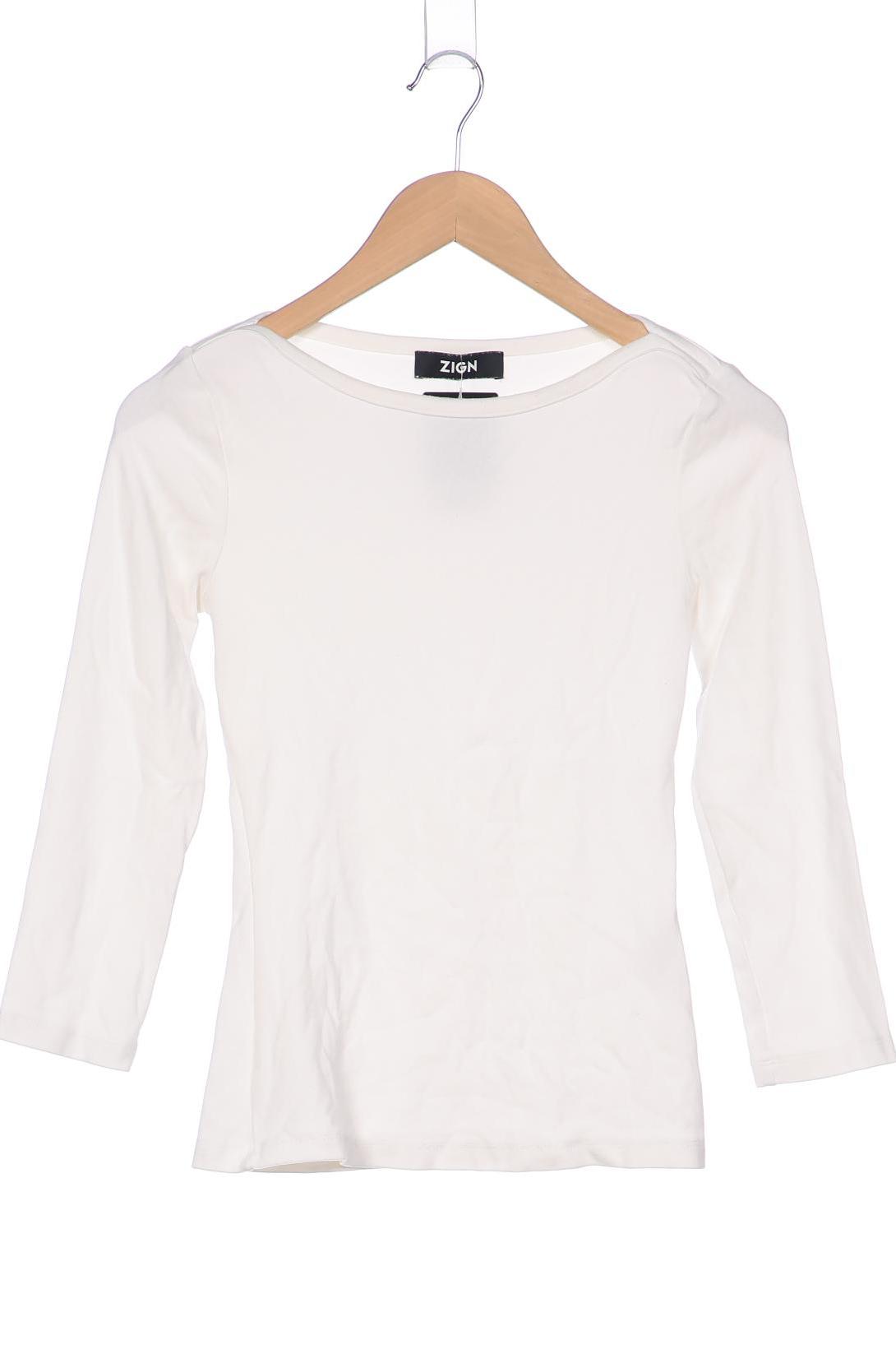 

Zign Damen Langarmshirt, weiß, Gr. 36