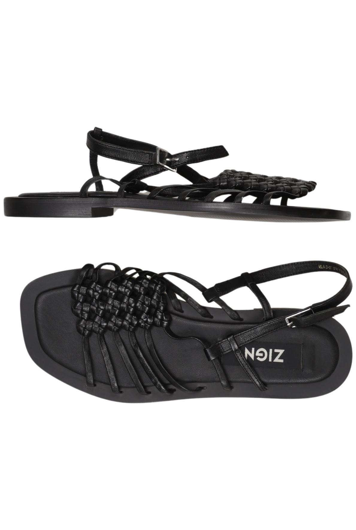

Zign Damen Sandale, schwarz, Gr. 39