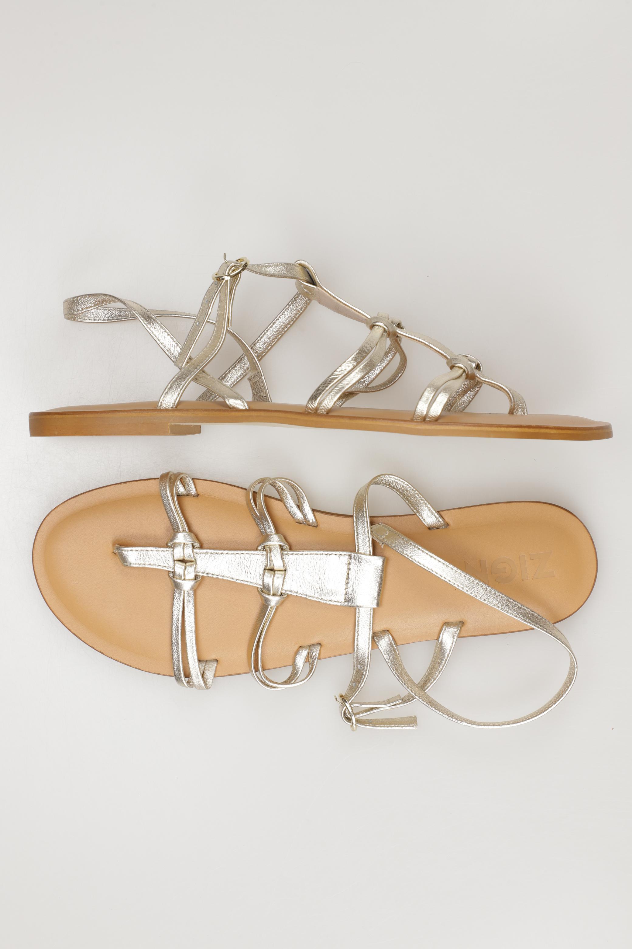 

Zign Damen Sandale, gold, Gr. 39