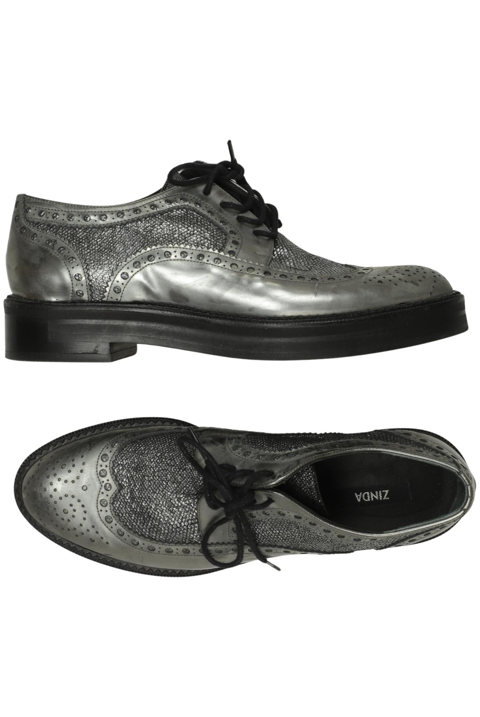 

Zinda Damen Halbschuh, silber, Gr. 38