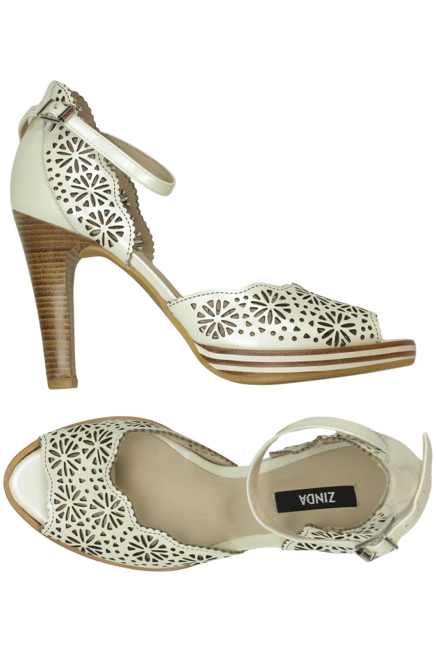 

Zinda Damen Sandale, cremeweiß, Gr. 38