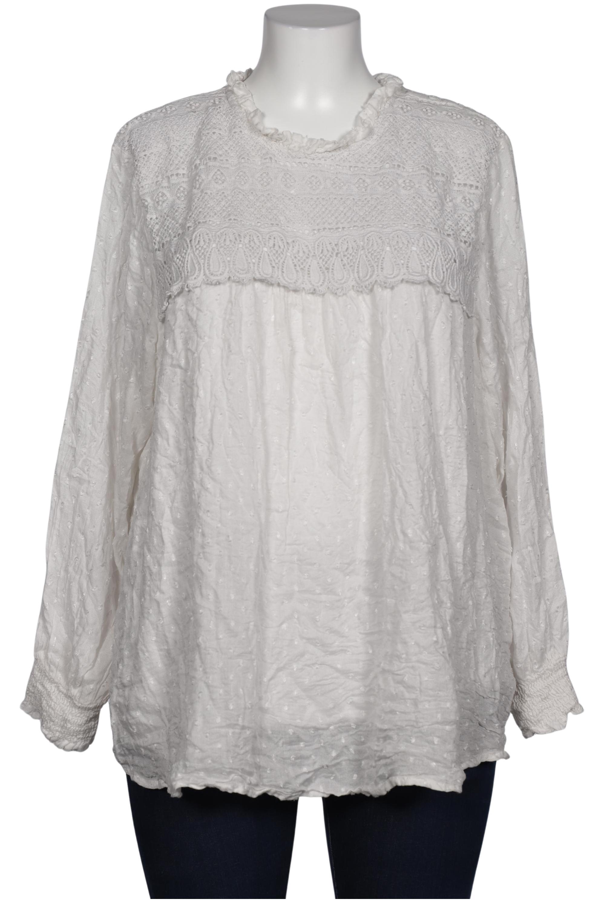

Zizzi Damen Bluse, weiß, Gr. 44