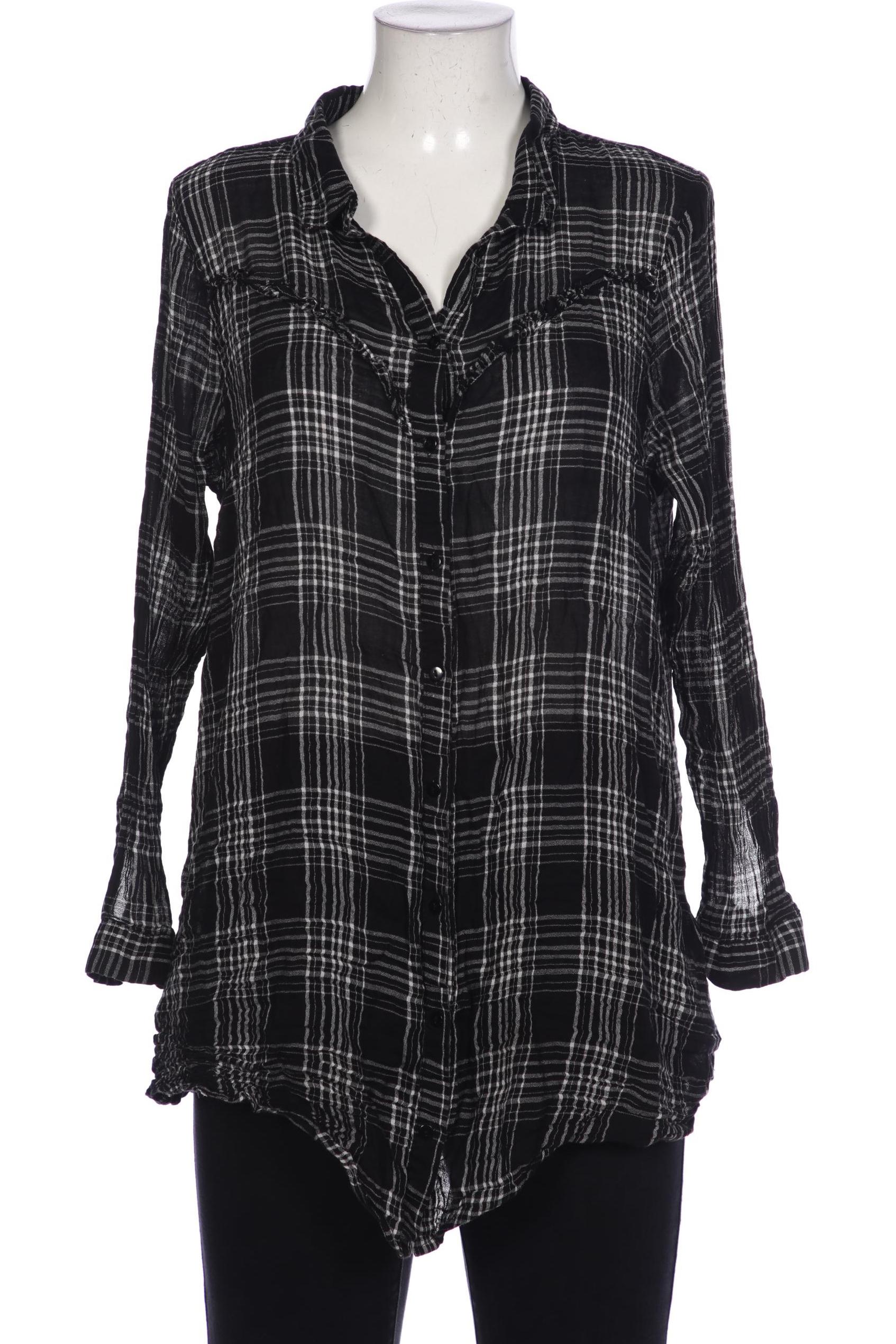 

Zizzi Damen Bluse, schwarz, Gr. 38