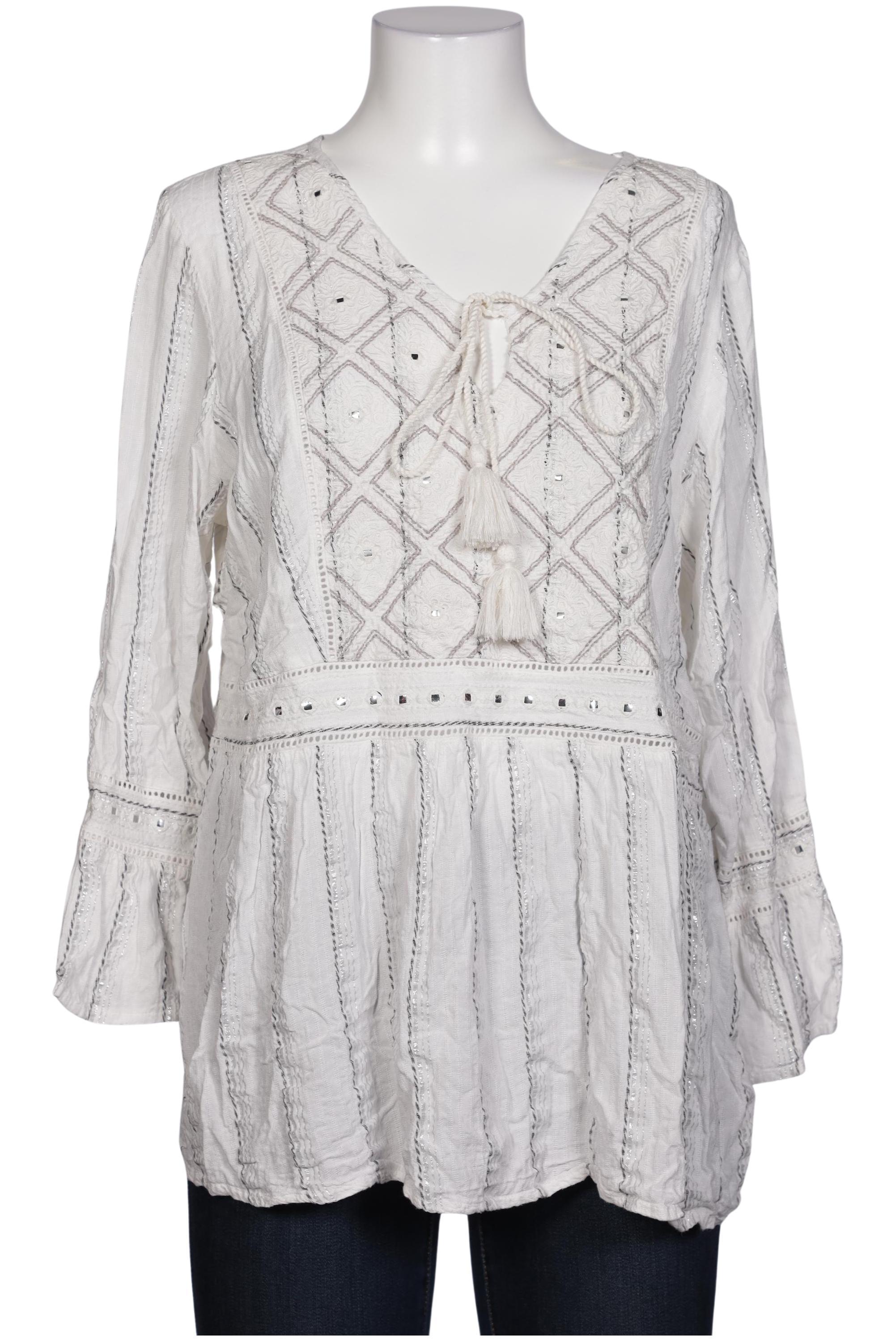 

Zizzi Damen Bluse, weiß, Gr. 38