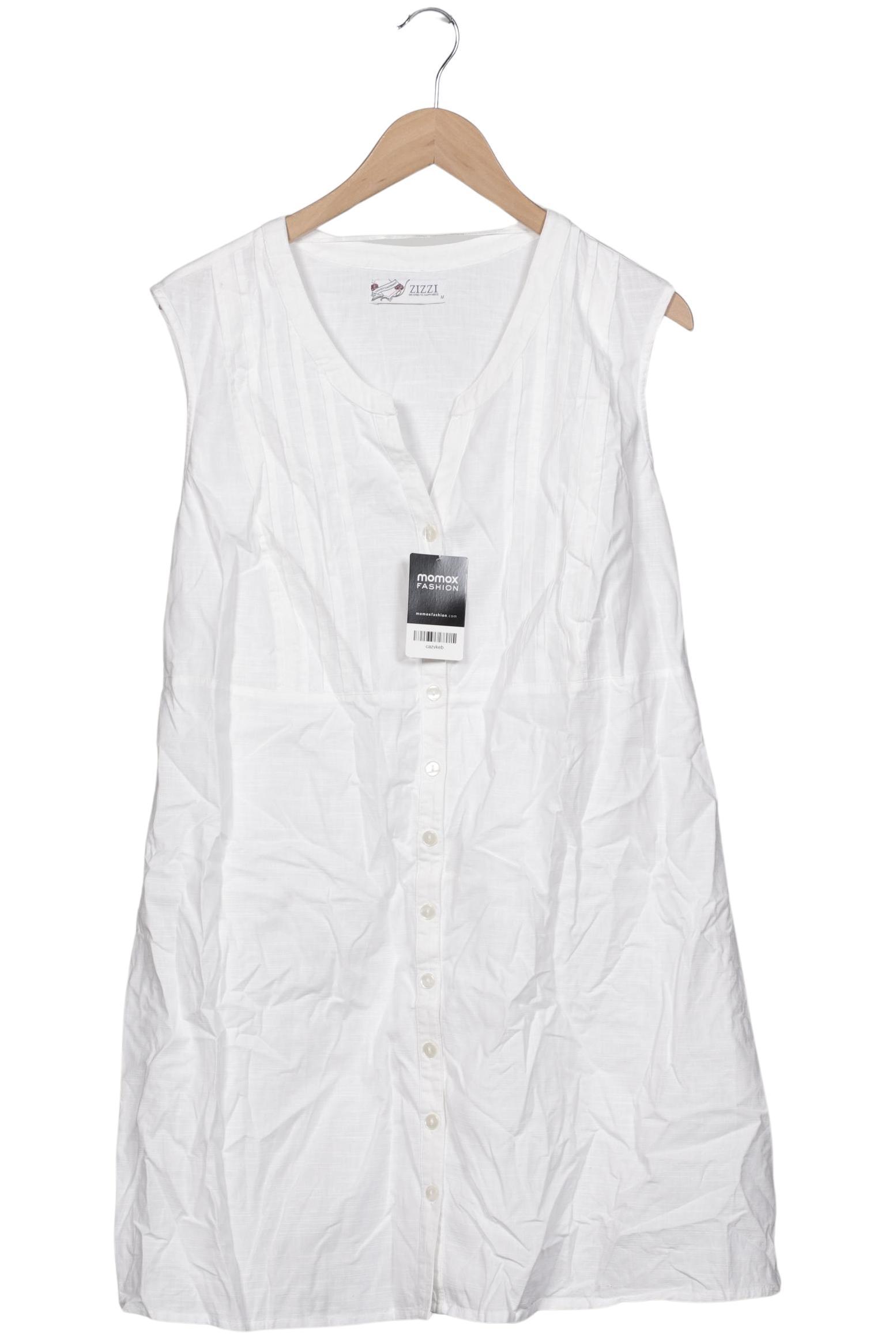 

Zizzi Damen Bluse, weiß, Gr. 38