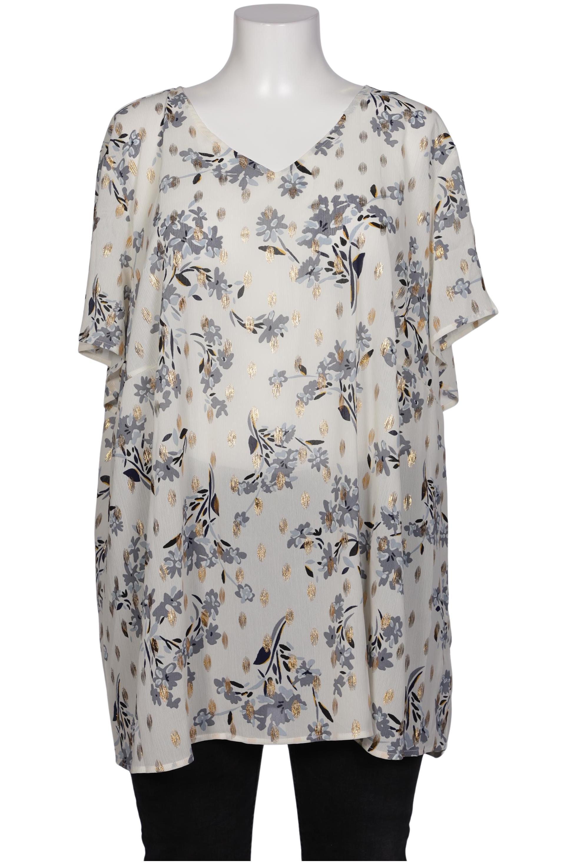 

Zizzi Damen Bluse, weiß, Gr. 46