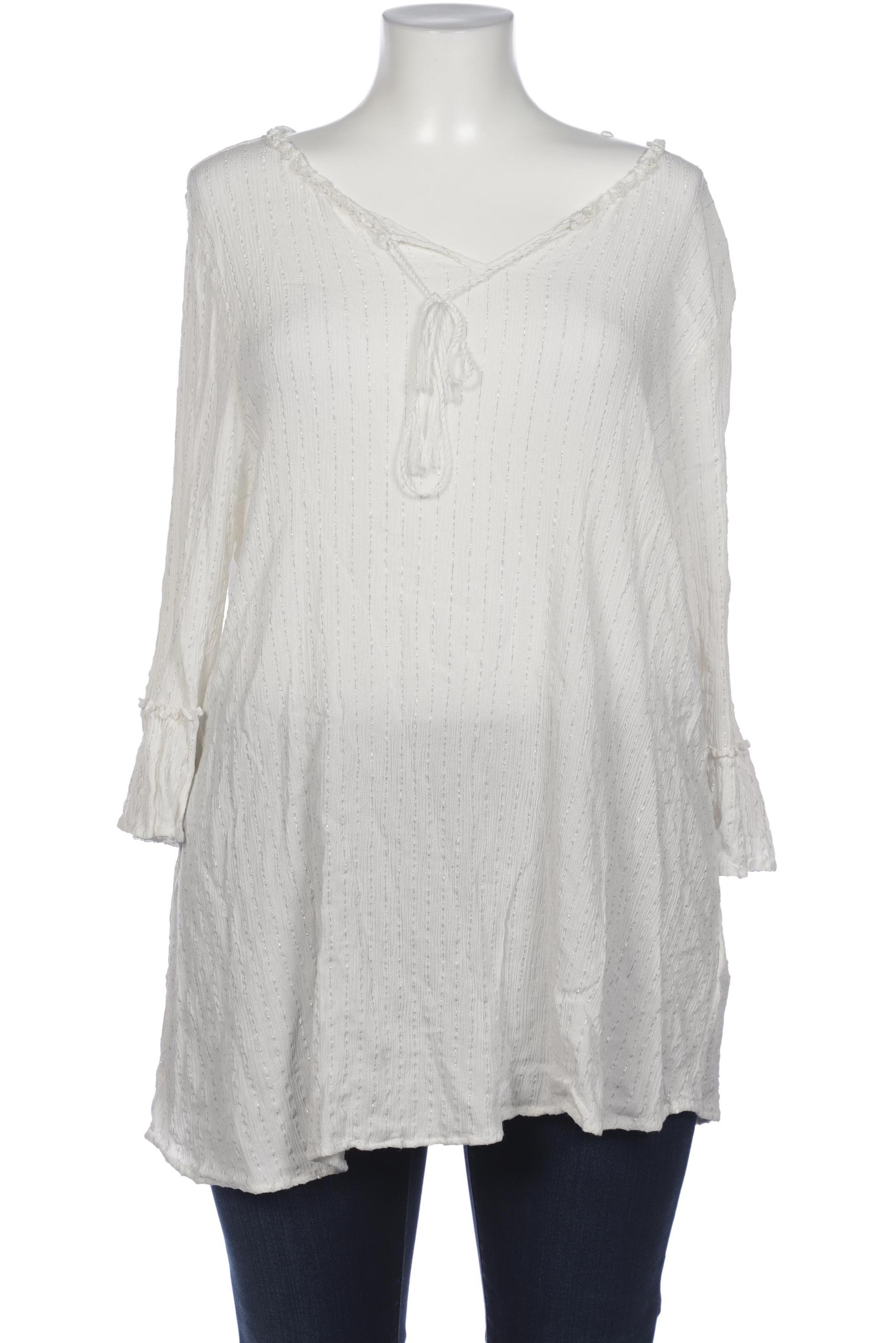 

Zizzi Damen Bluse, weiß, Gr. 42