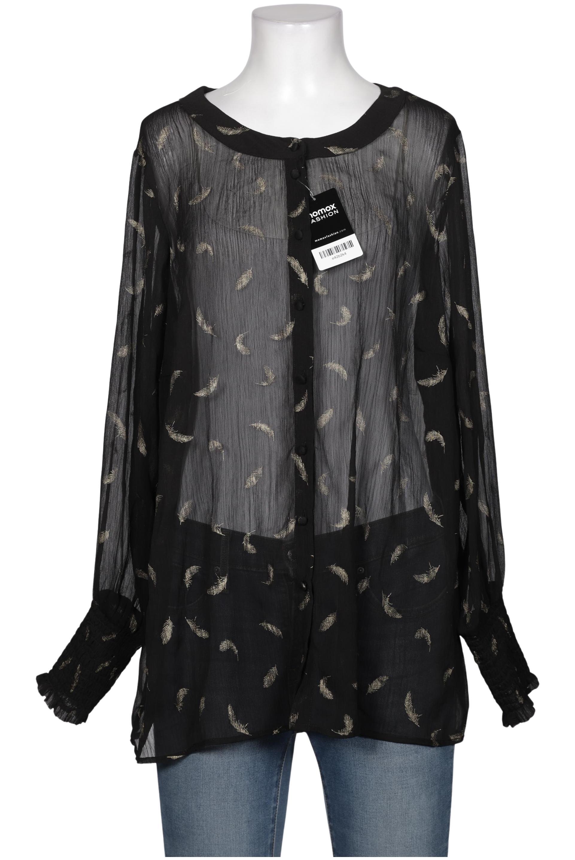 

Zizzi Damen Bluse, schwarz, Gr. 38