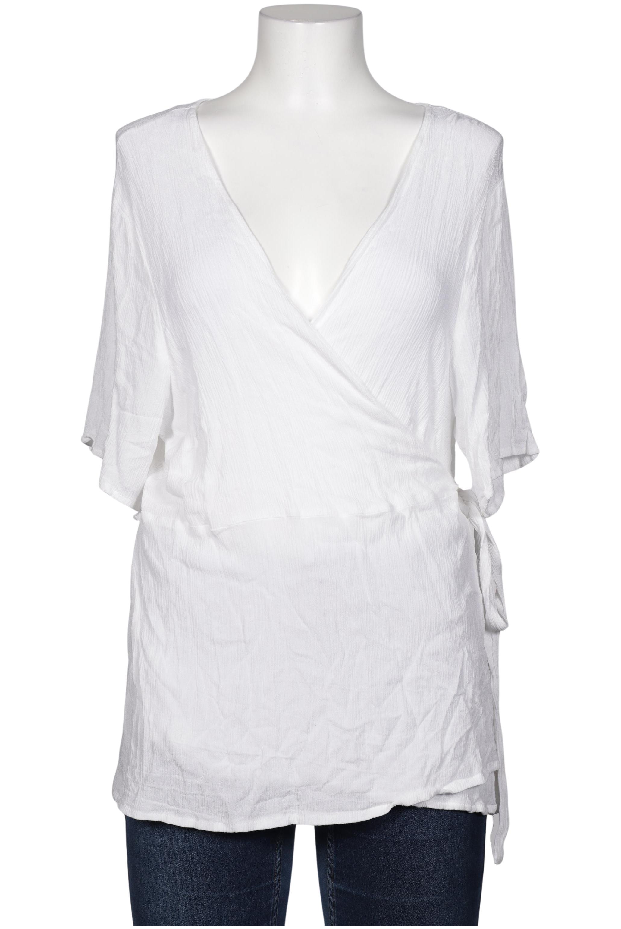 

Zizzi Damen Bluse, weiß, Gr. 42