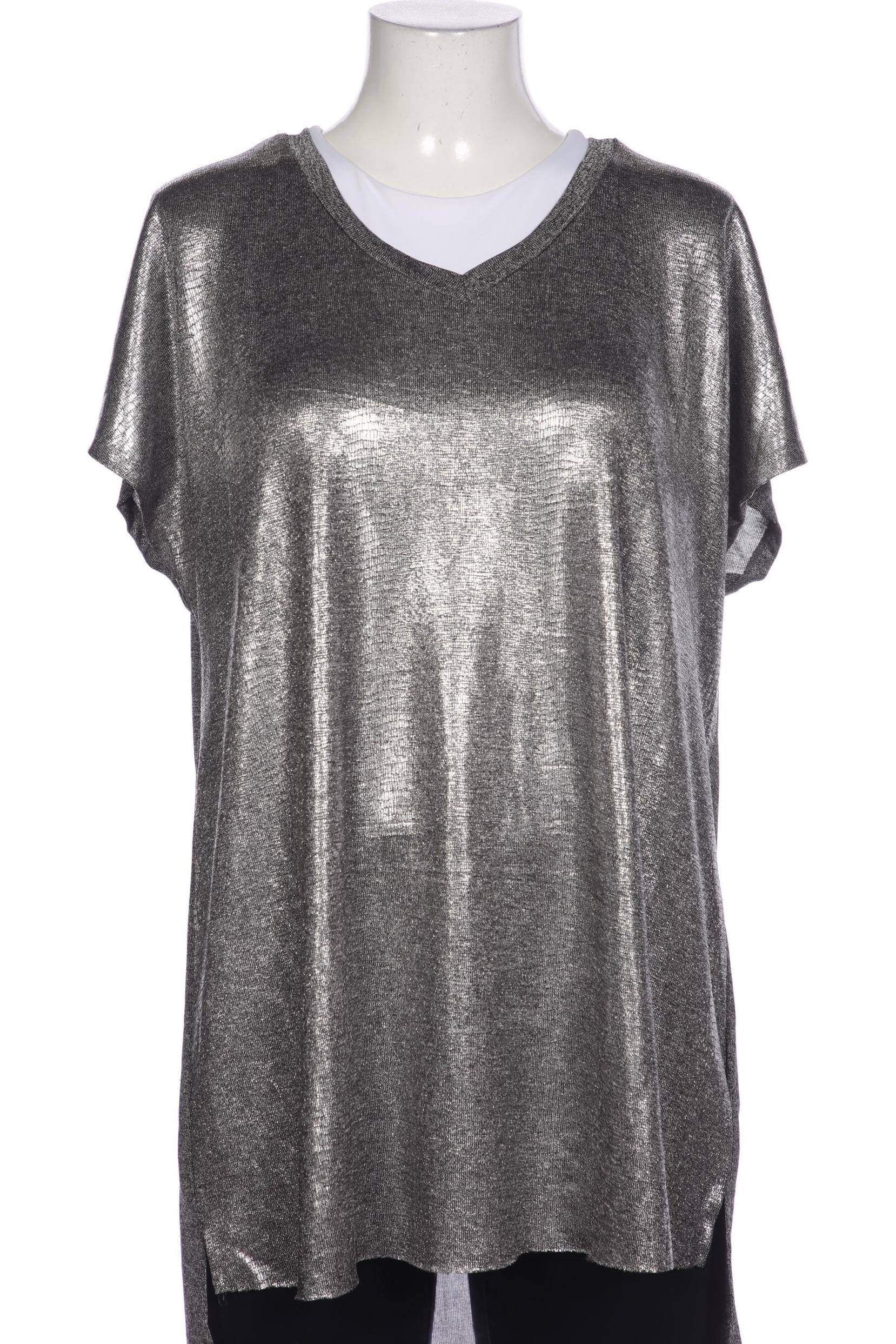 

Zizzi Damen Bluse, silber, Gr. 38