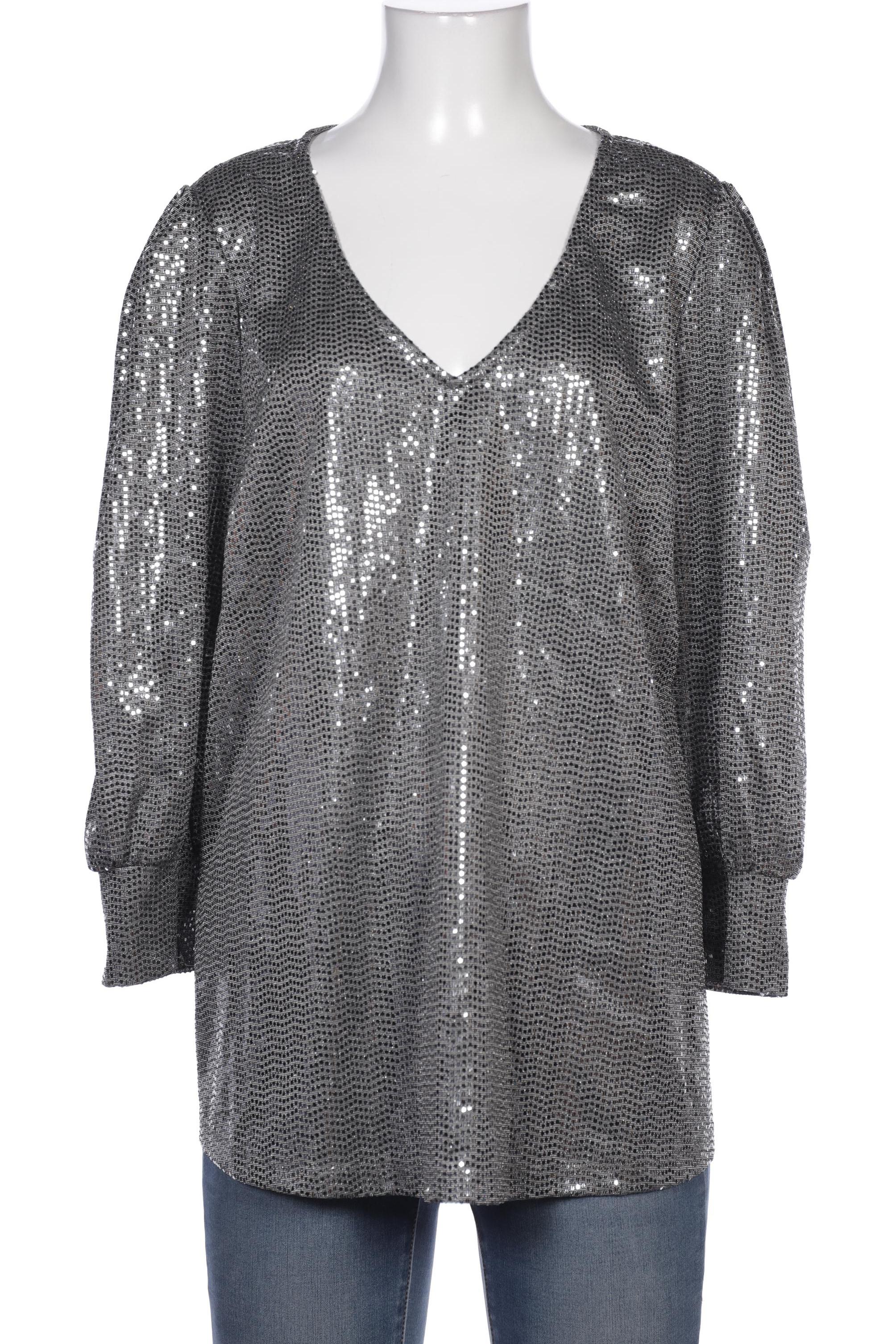 

Zizzi Damen Bluse, silber, Gr. 38