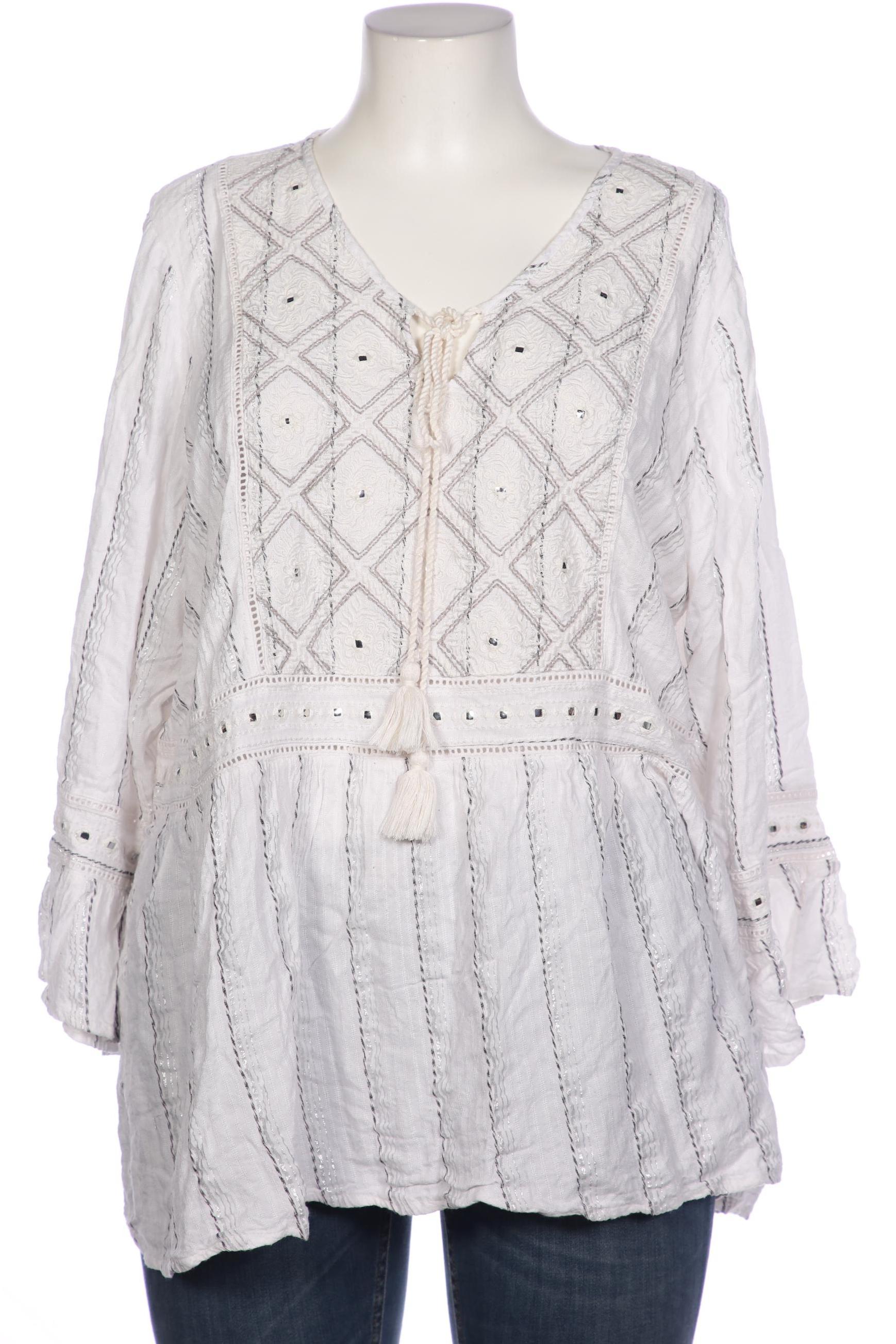 

Zizzi Damen Bluse, weiß, Gr. 42