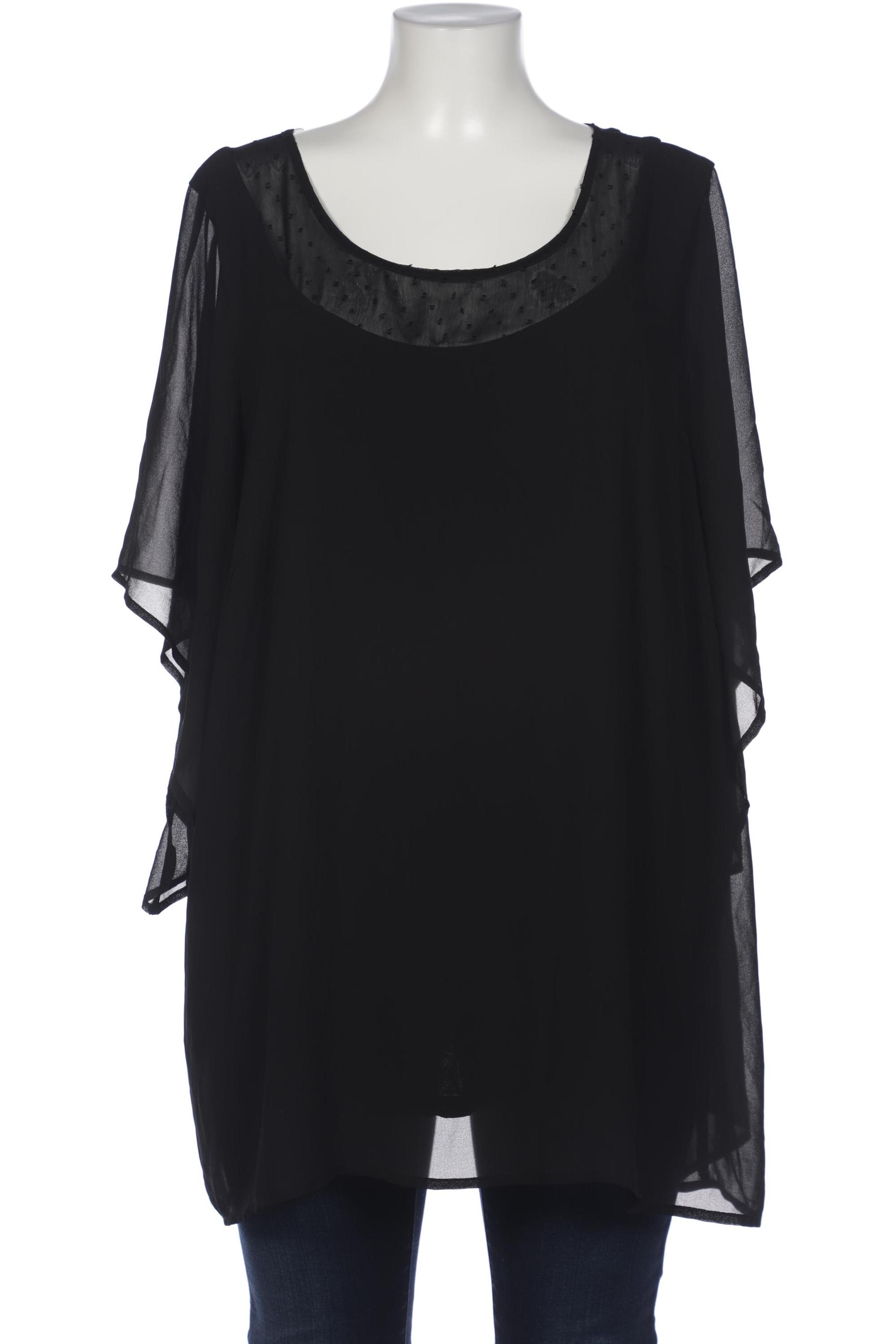 

Zizzi Damen Bluse, schwarz, Gr. 48