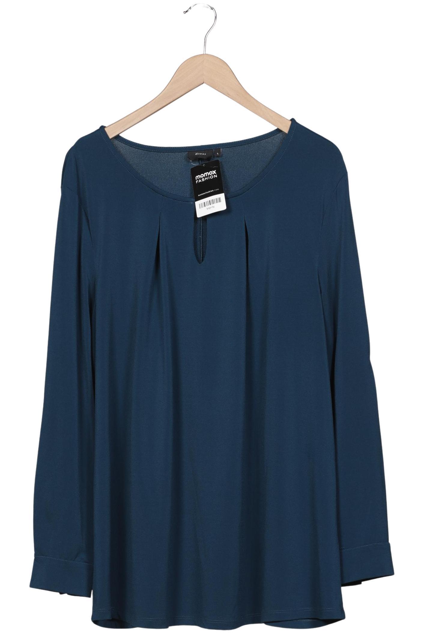 

Zizzi Damen Bluse, blau, Gr. 42