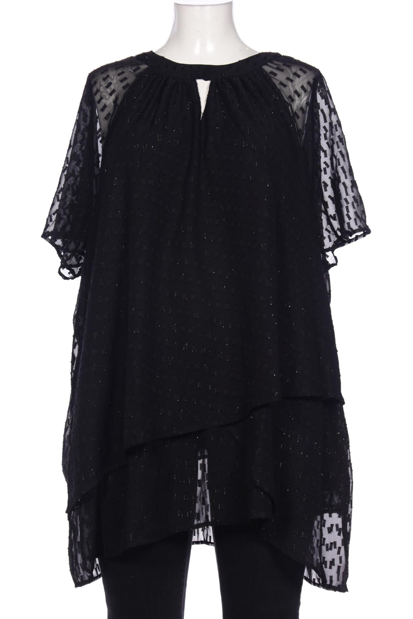 

Zizzi Damen Bluse, schwarz, Gr. 44