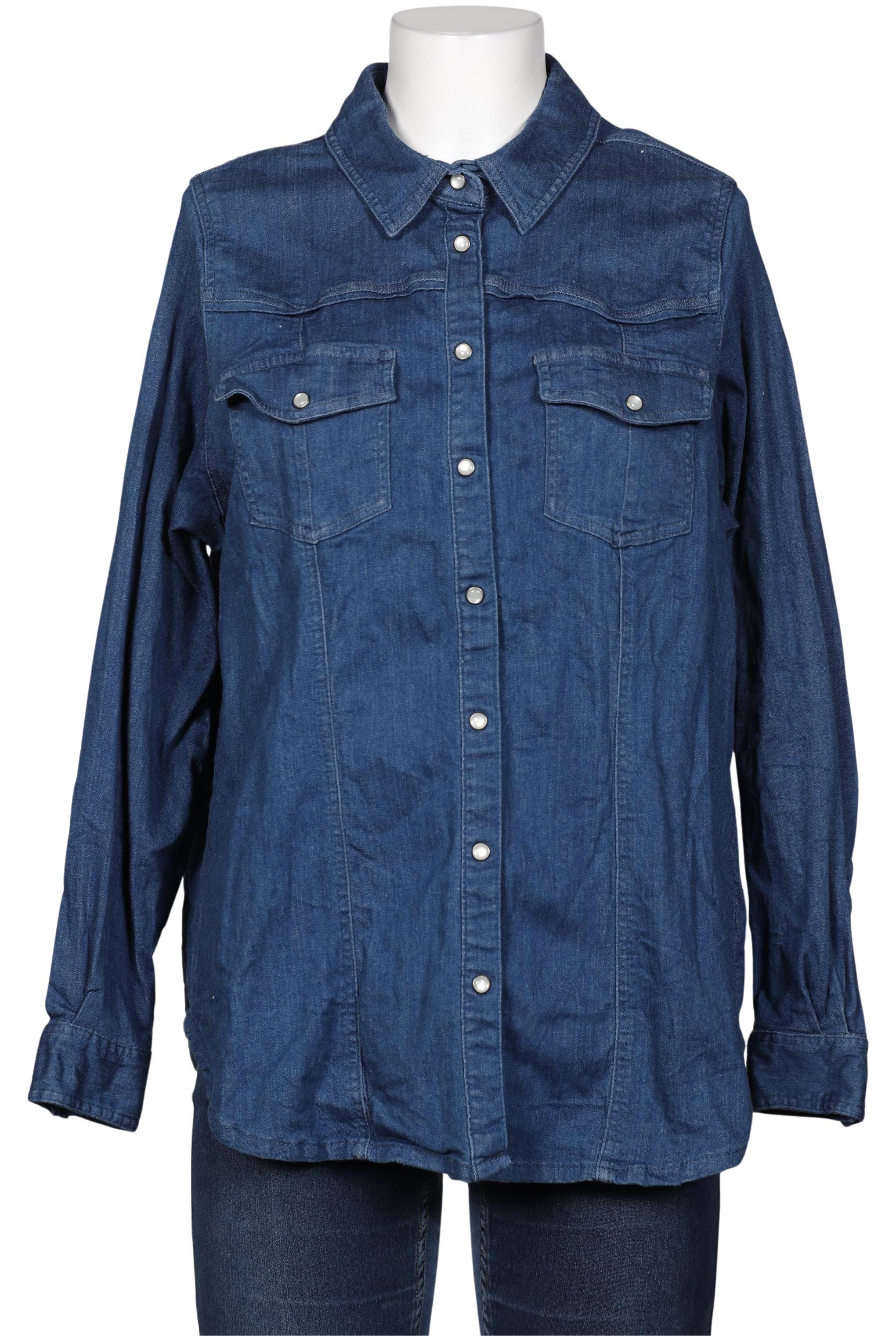 

Zizzi Damen Bluse, blau, Gr. 38