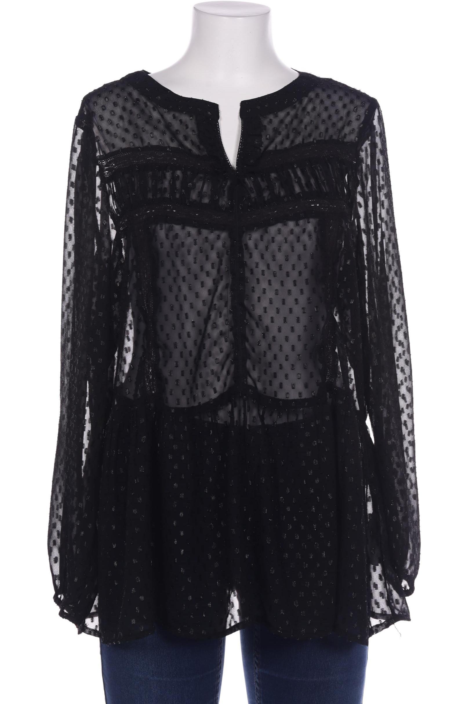 

Zizzi Damen Bluse, schwarz, Gr. 38