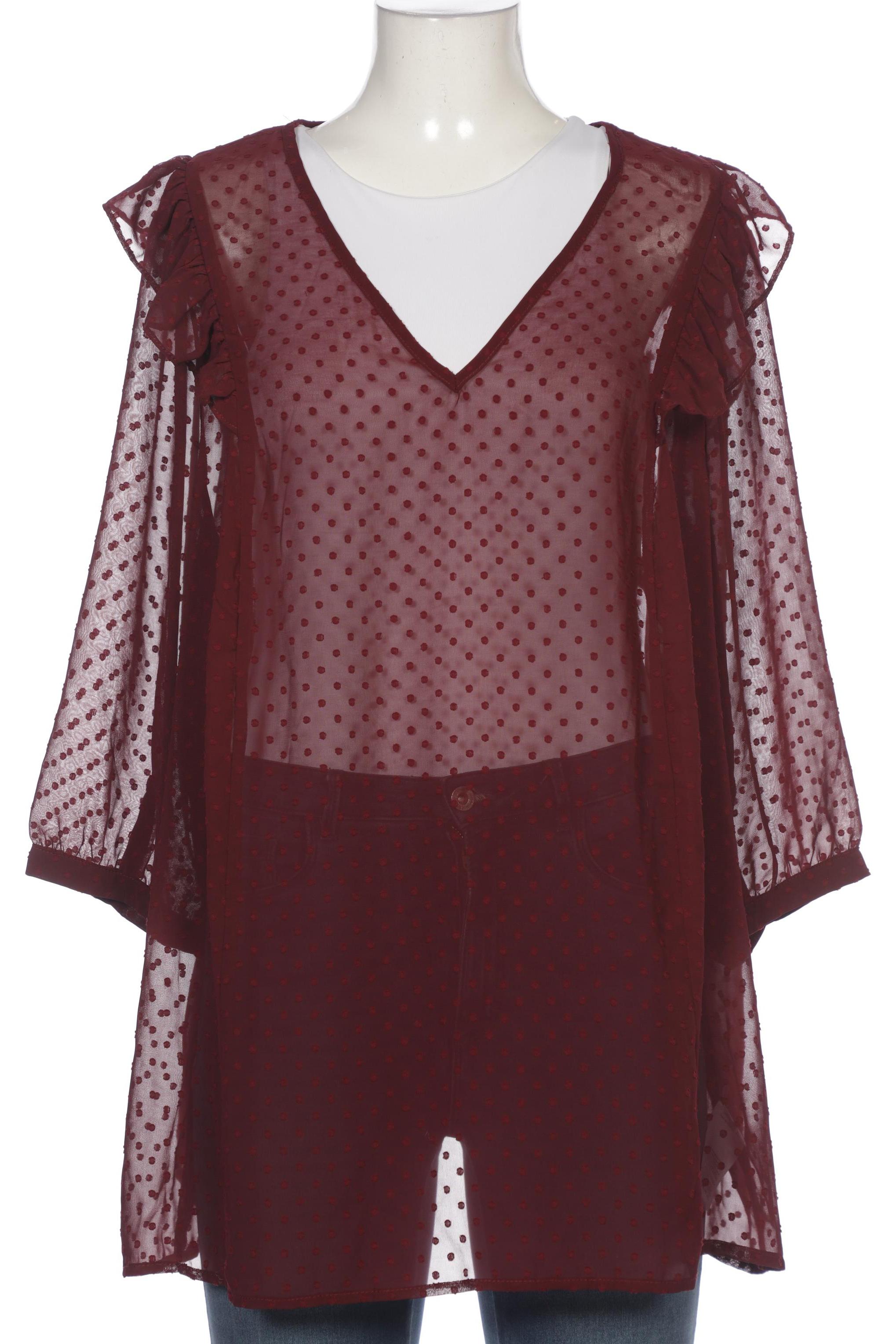 

Zizzi Damen Bluse, bordeaux, Gr. 42