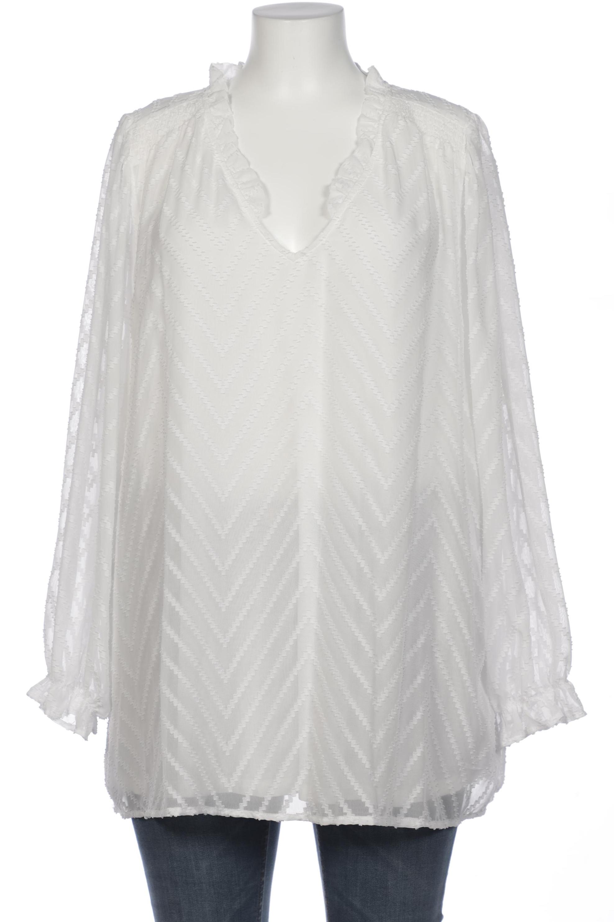 

Zizzi Damen Bluse, weiß, Gr. 44