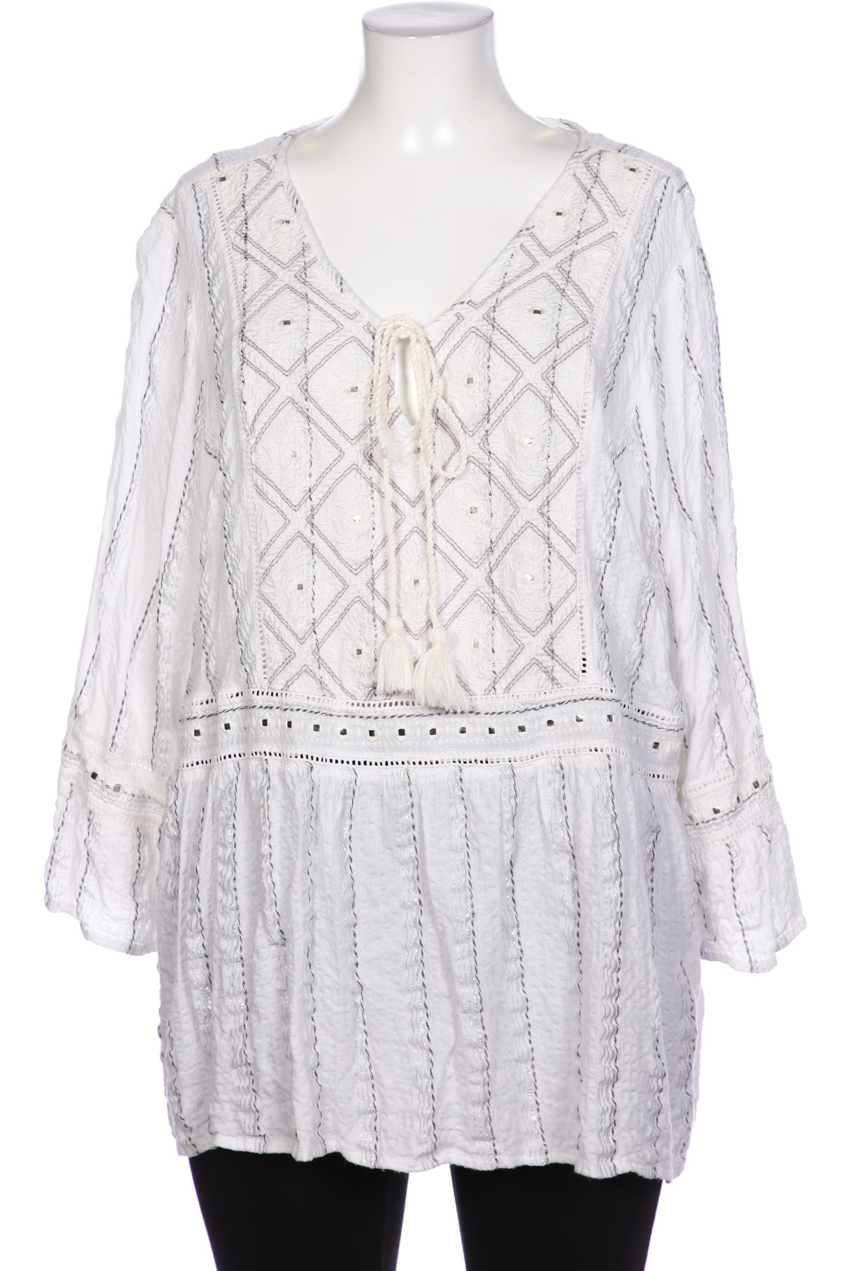 

Zizzi Damen Bluse, weiß, Gr. 44