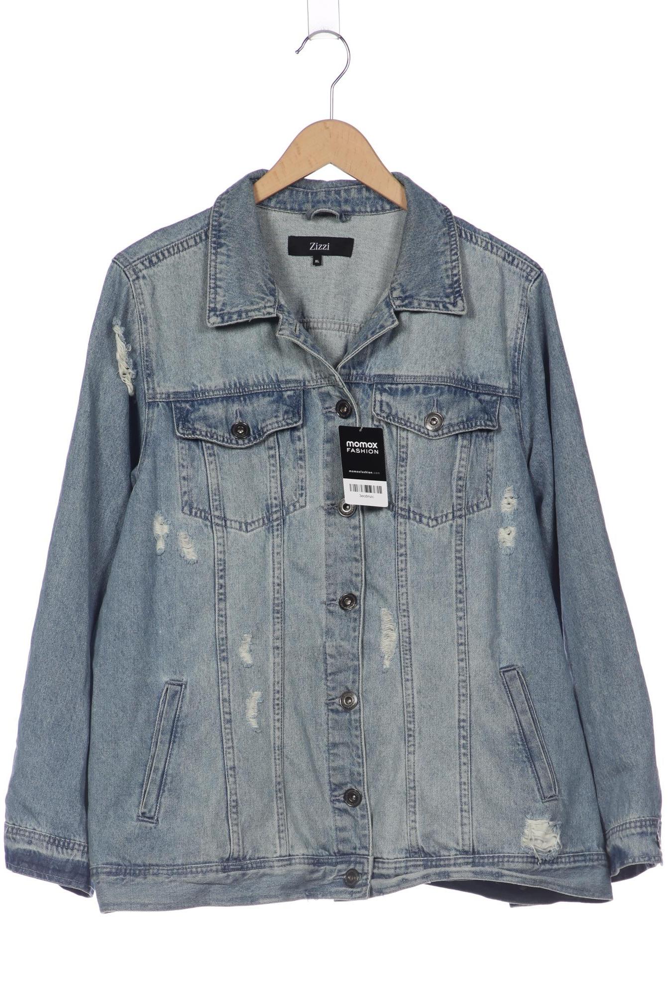 

Zizzi Damen Jacke, blau, Gr. 44
