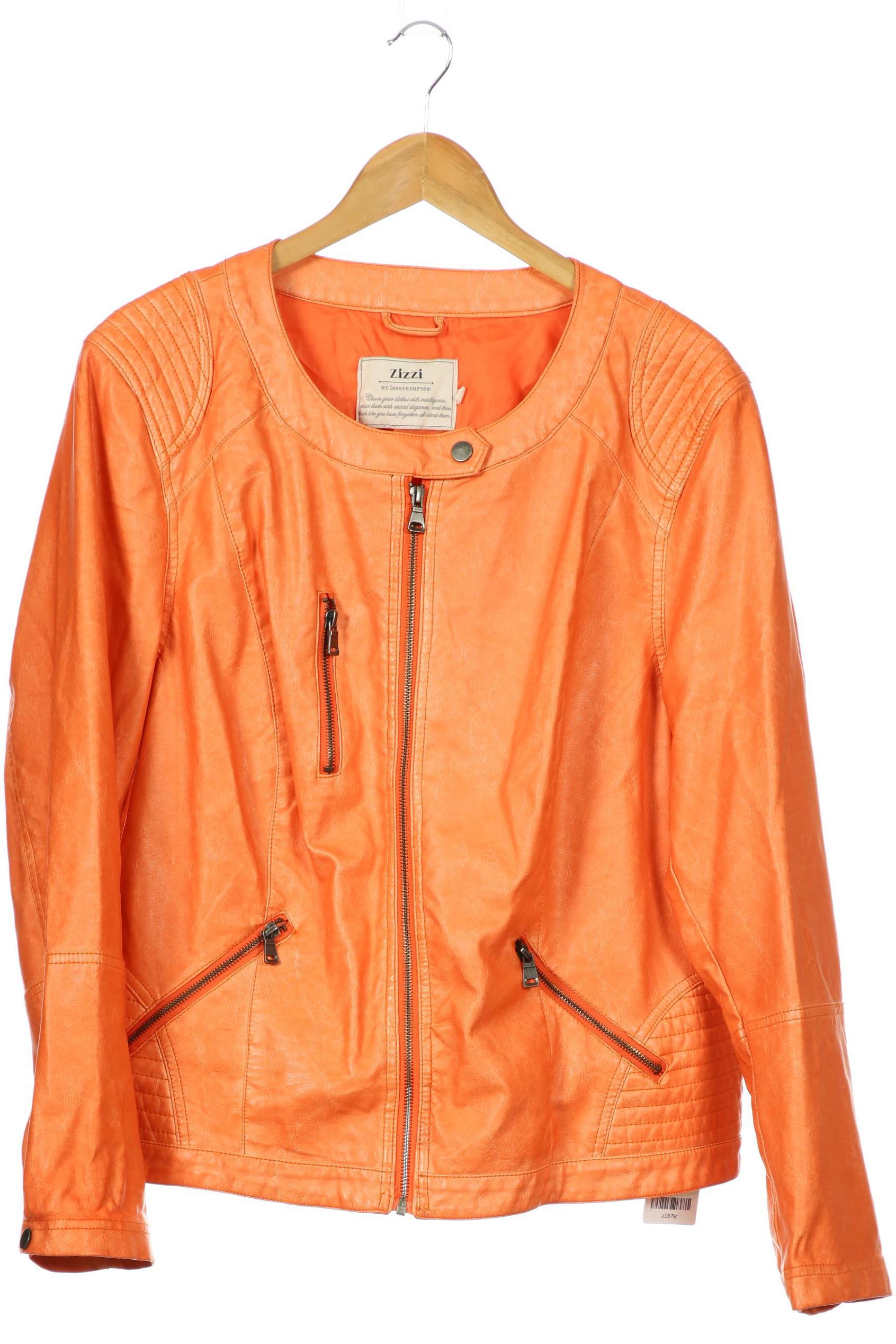 

Zizzi Damen Jacke, orange, Gr. 52