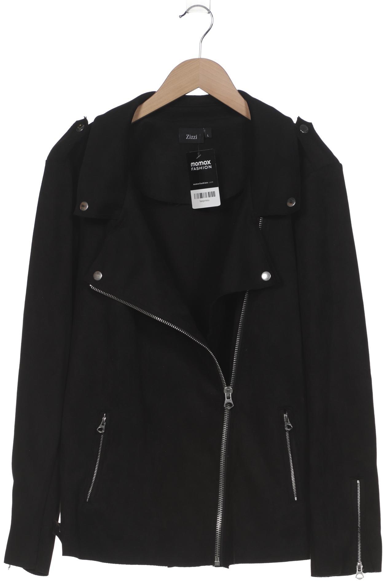 

Zizzi Damen Jacke, schwarz, Gr. 42