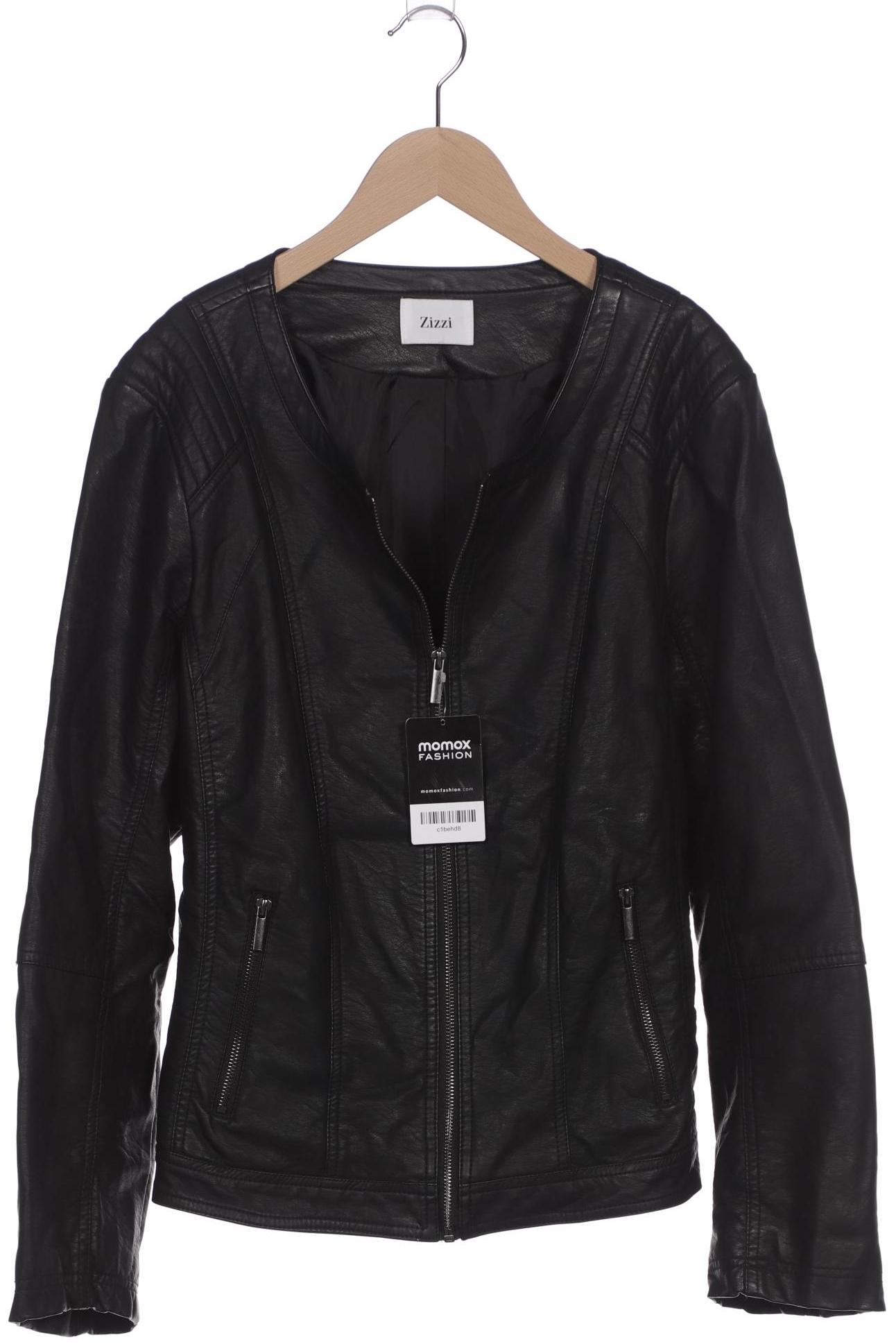 

Zizzi Damen Jacke, schwarz, Gr. 48