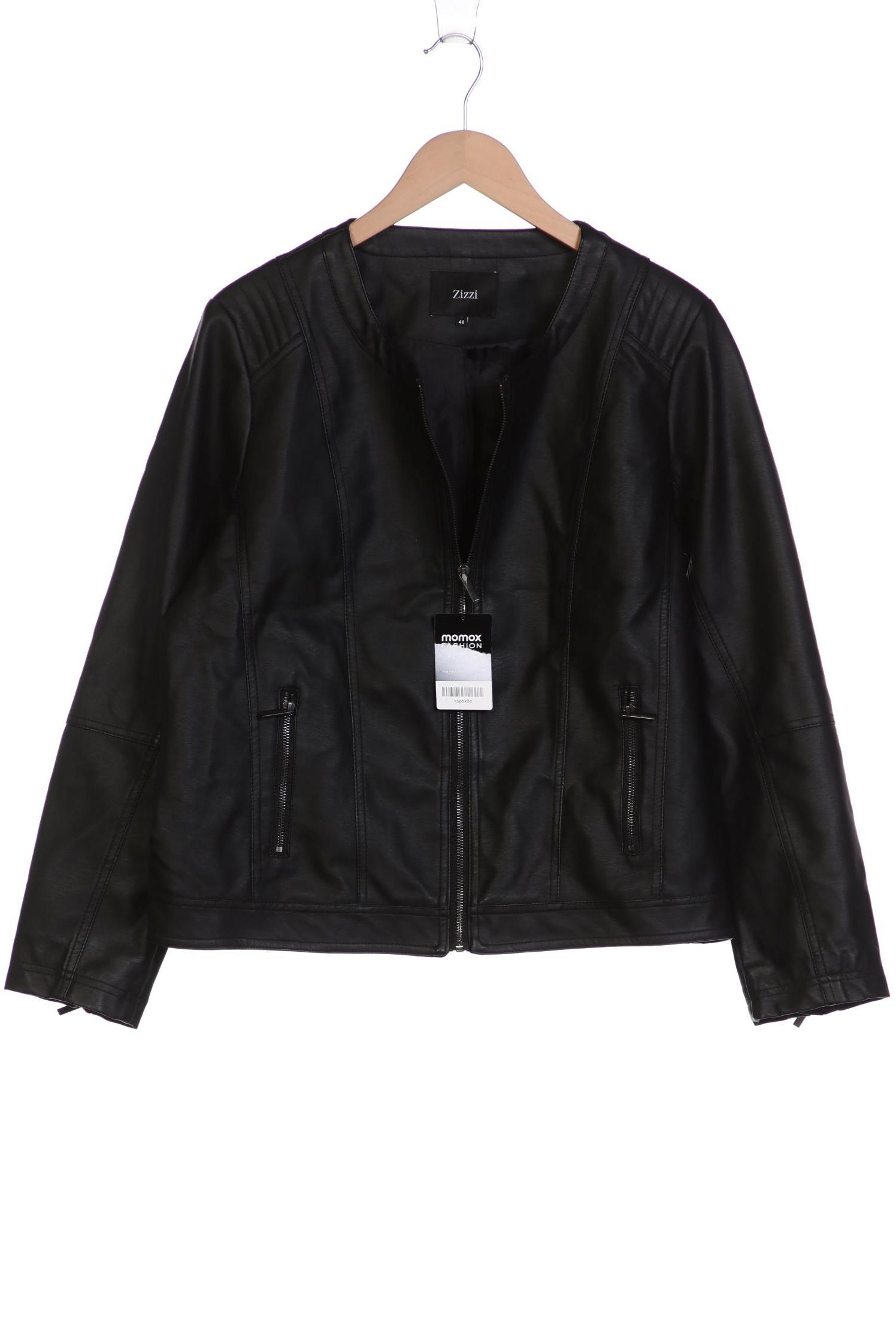 

Zizzi Damen Jacke, schwarz, Gr. 46