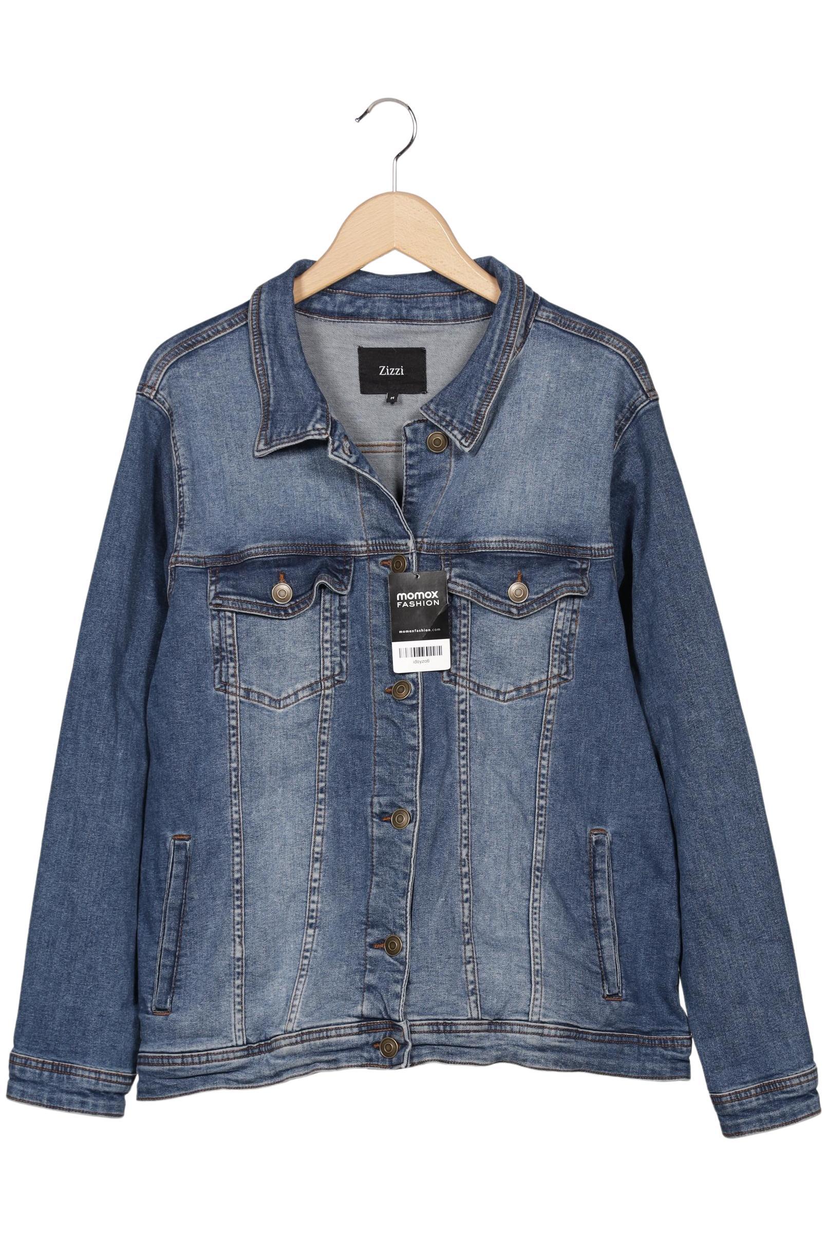 

Zizzi Damen Jacke, blau, Gr. 38