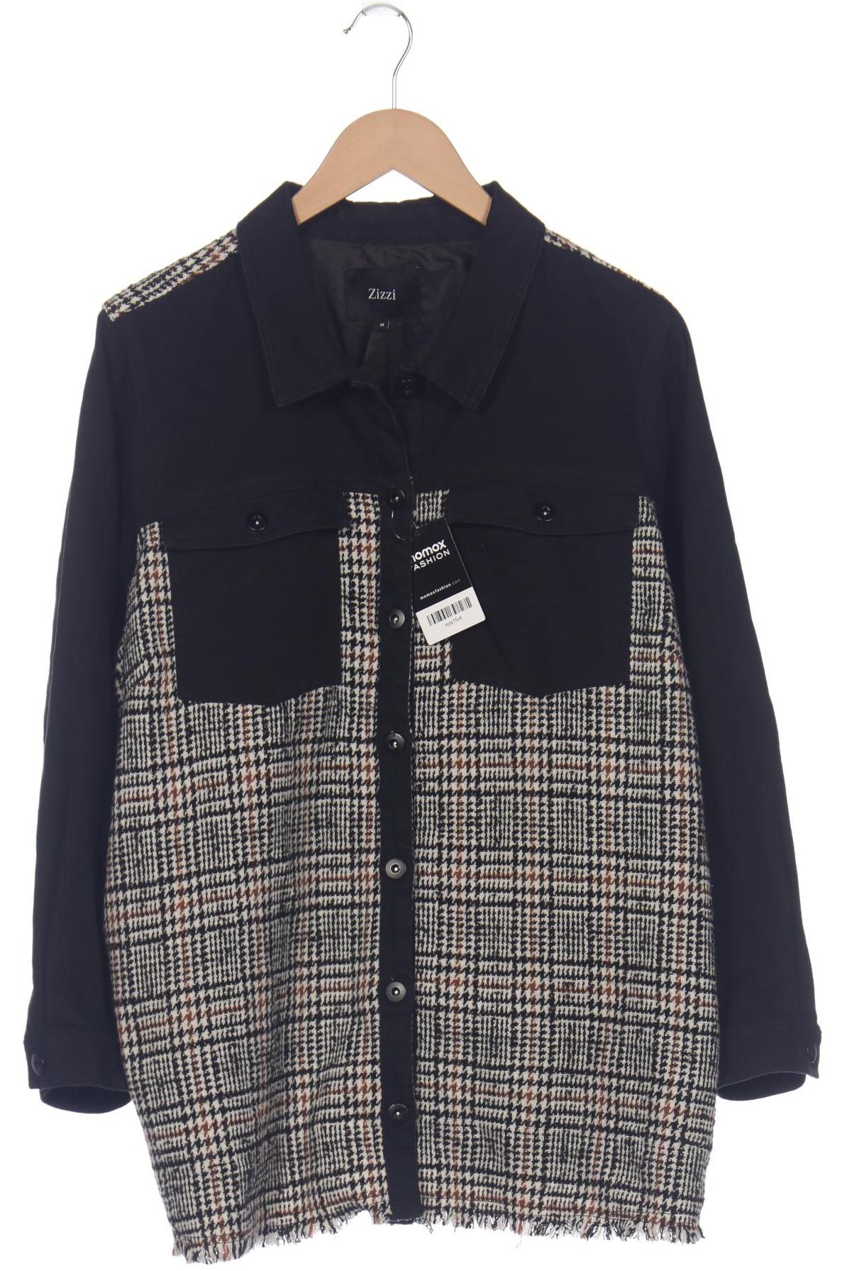 

Zizzi Damen Jacke, schwarz, Gr. 38